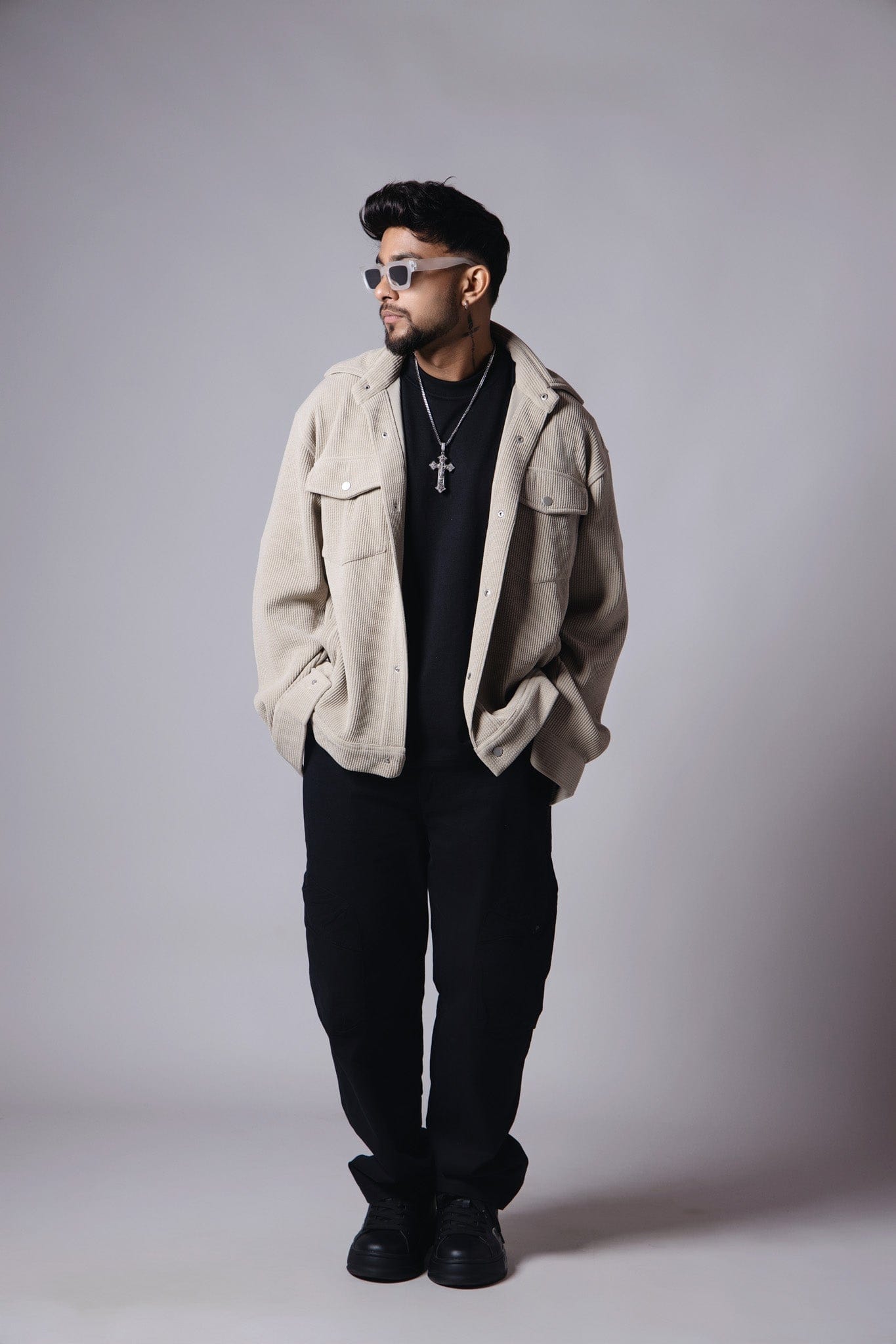 Corduroy BEIGE CORDUROY SHACKET