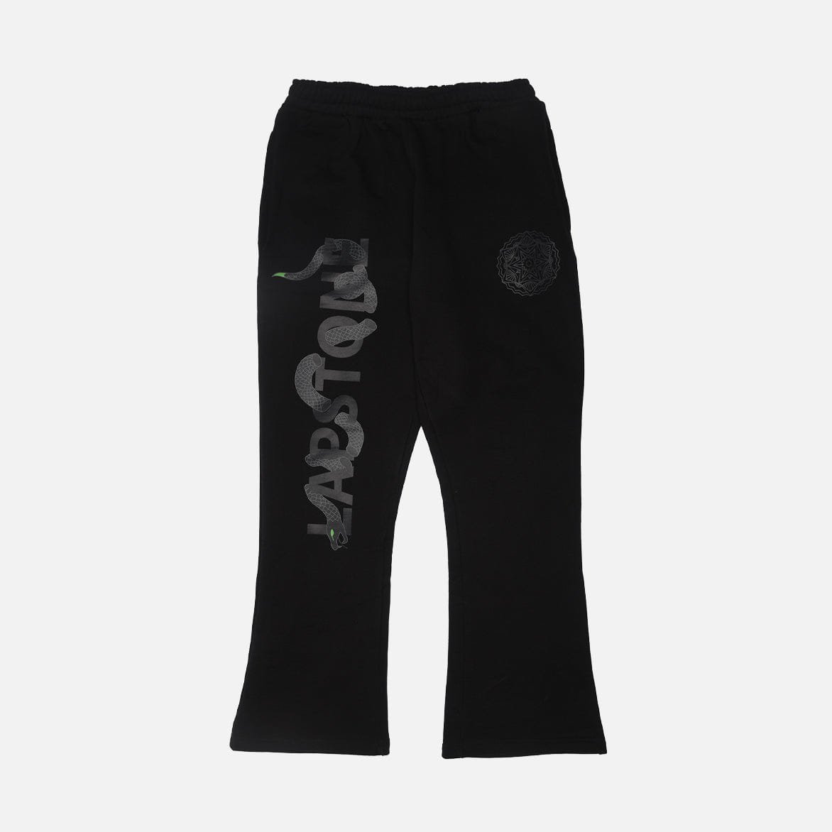 Lapstone & Hammer YEAR OF THE SNAKE FLARE PANTS - JET BLACK