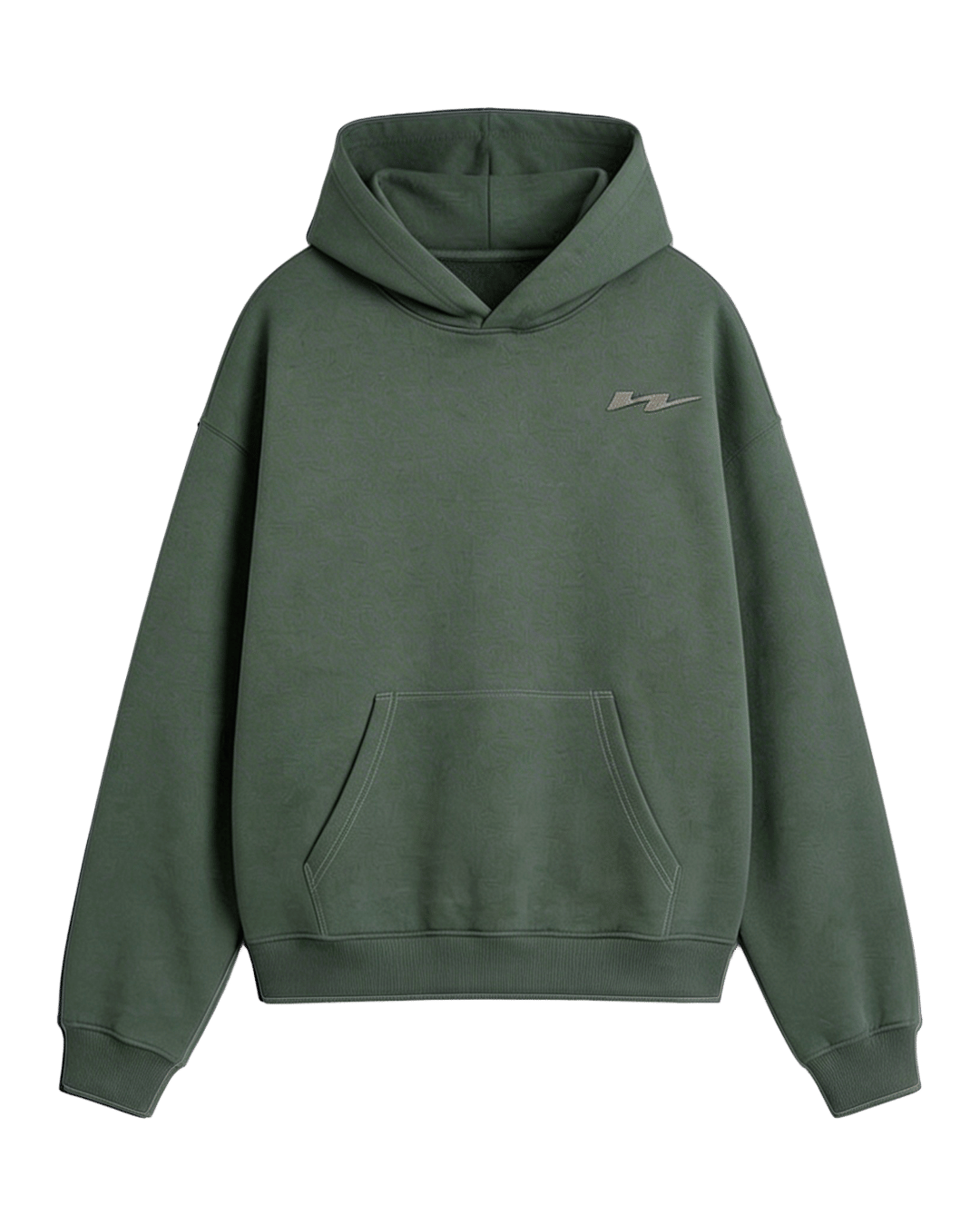 Newcop W Patch Hoodie Olive Green