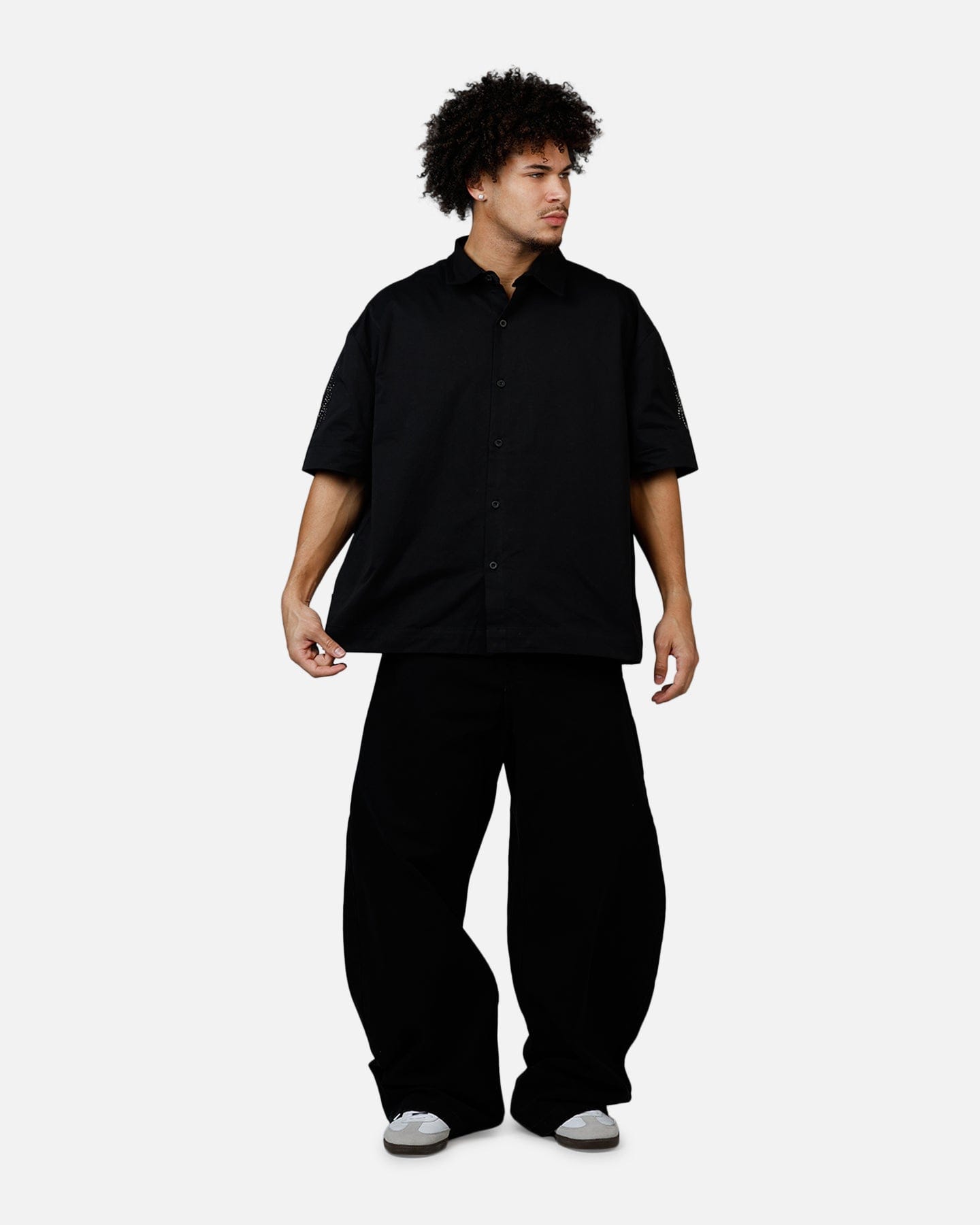 Saint Morta Sanctified Button Up Shirt Black
