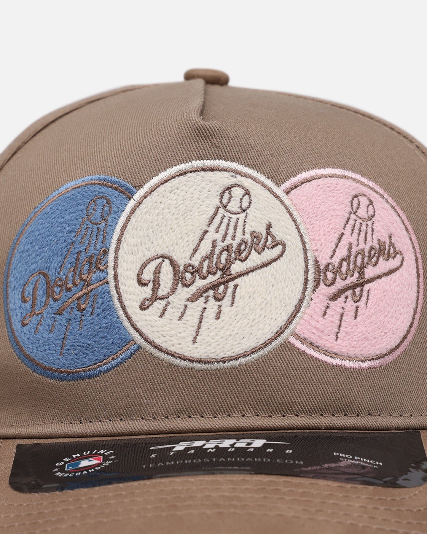 PRO Standard Los Angeles Dodgers Multicolor Logos Pro Pinch Strapback Multicolor
