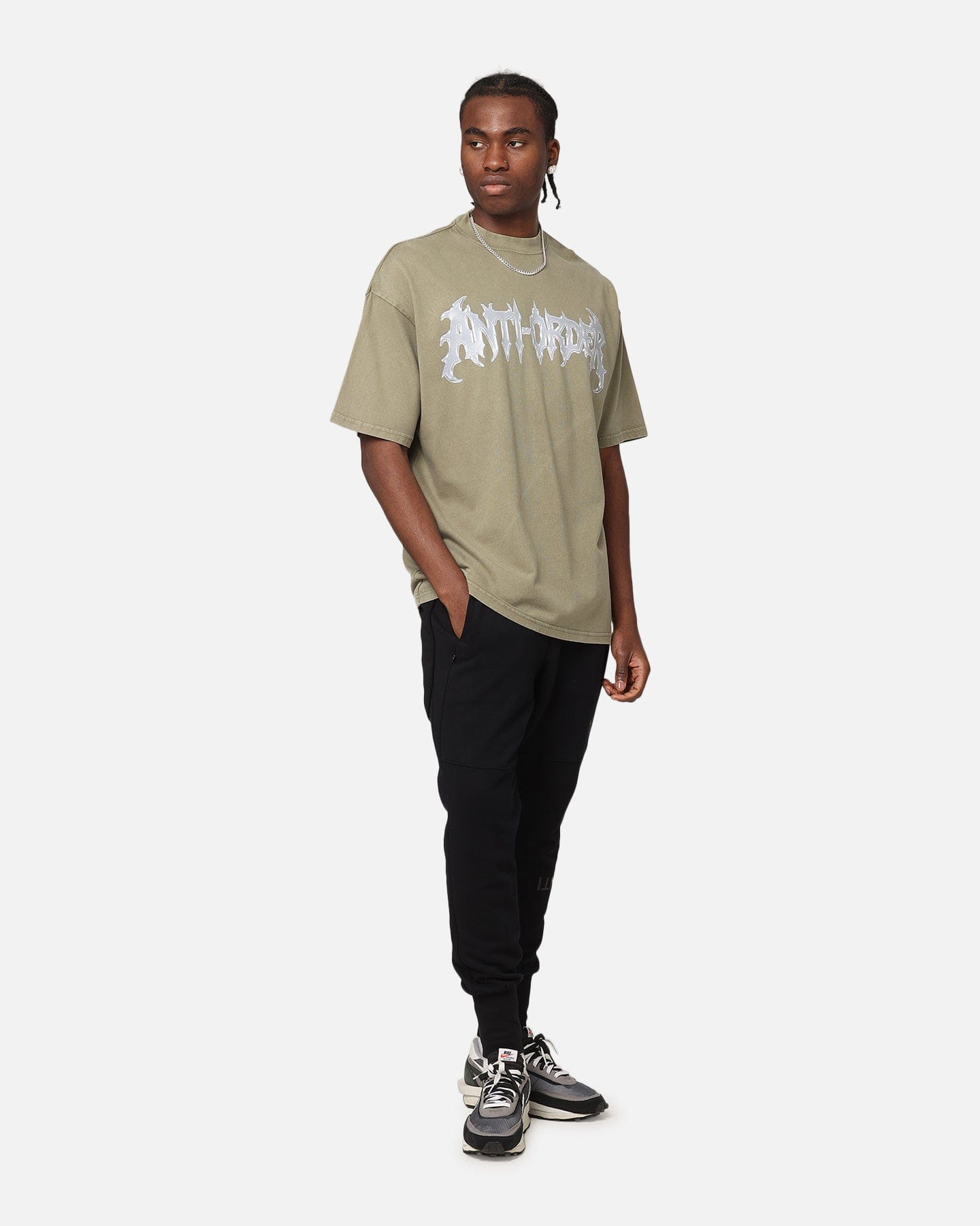 The Anti Order New Dawn Mock Neck T - Shirt Vintage Khaki