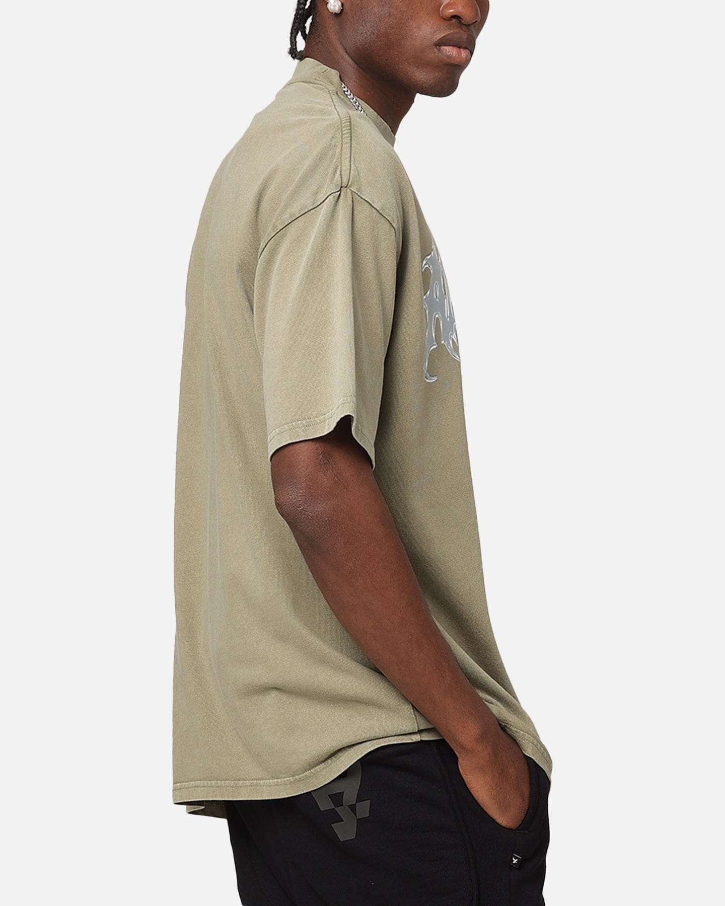 The Anti Order New Dawn Mock Neck T - Shirt Vintage Khaki