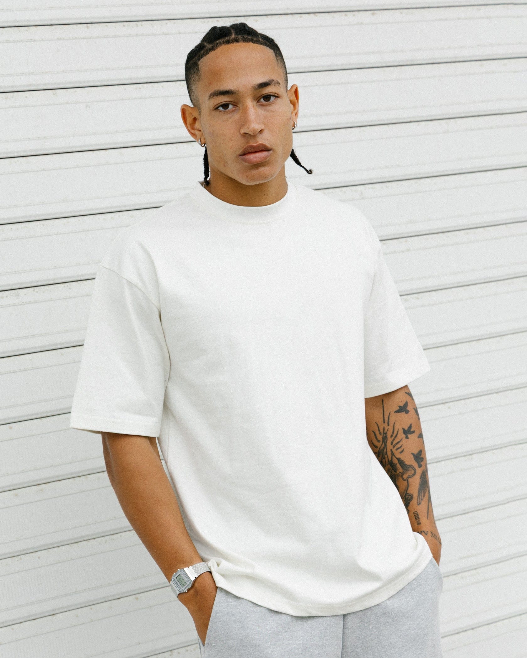 American Thrift Short Sleeve T - Shirt Off White