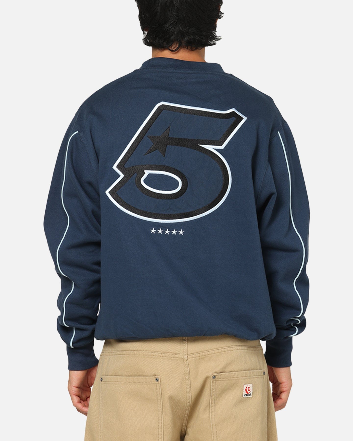Carre International Star Crewneck Navy