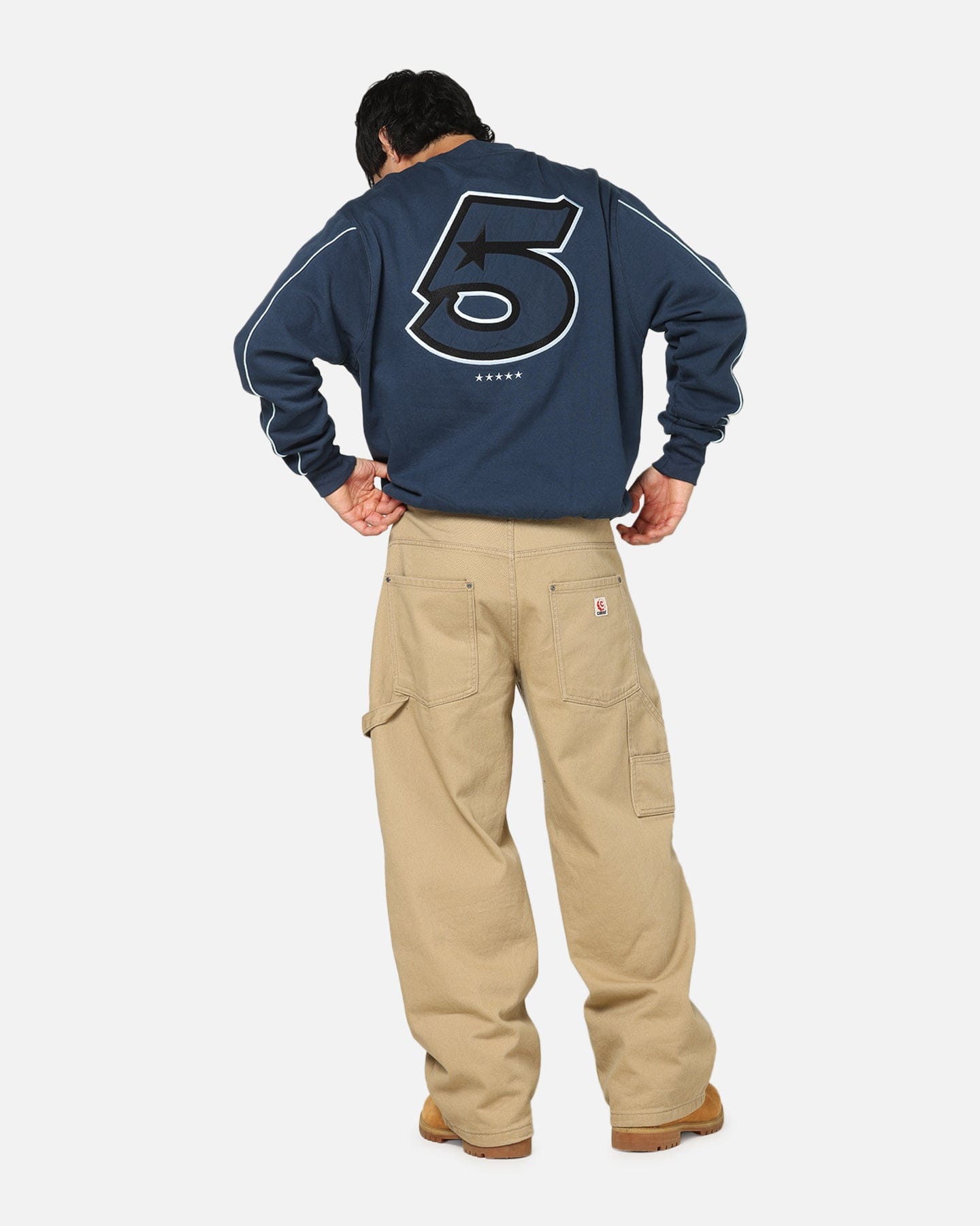 Carre International Star Crewneck Navy