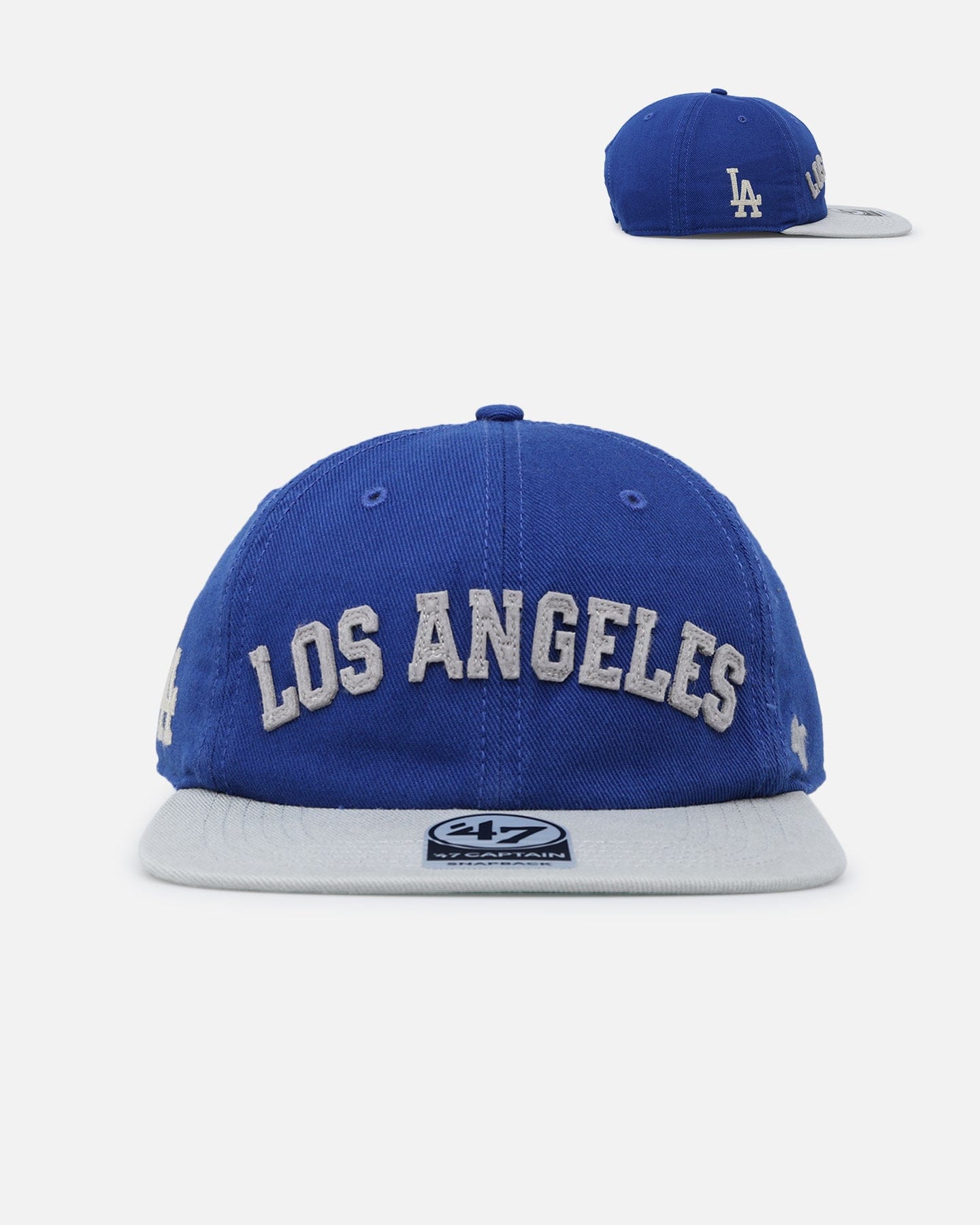 47 Brand Los Angeles Dodgers The City Block Collection Club Legacy '47 Captain Snapback Royal