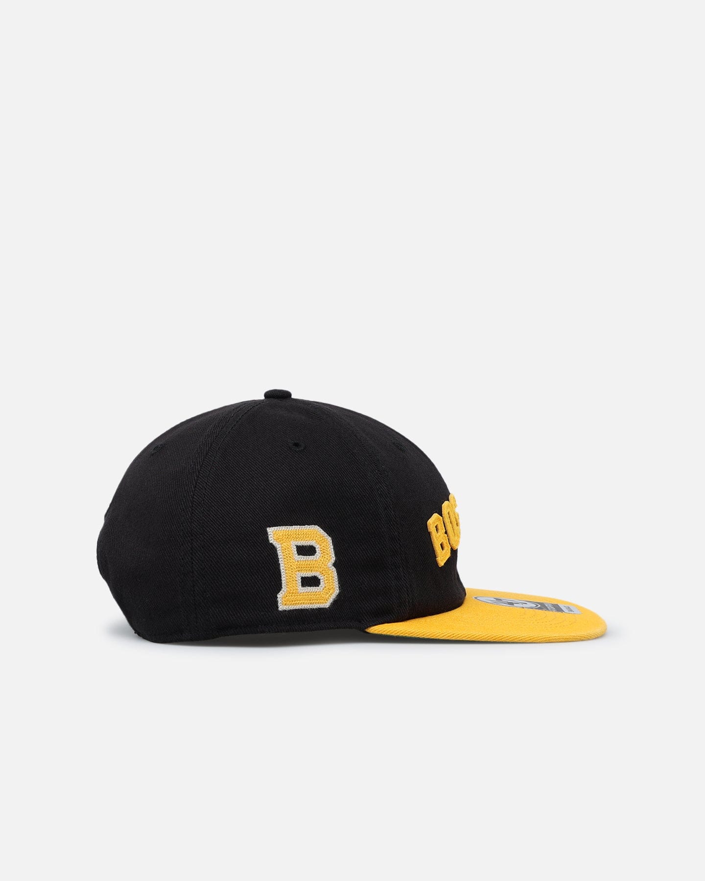 47 Brand Boston Bruins The City Block Collection Club Legacy '47 Captain Snapback Black