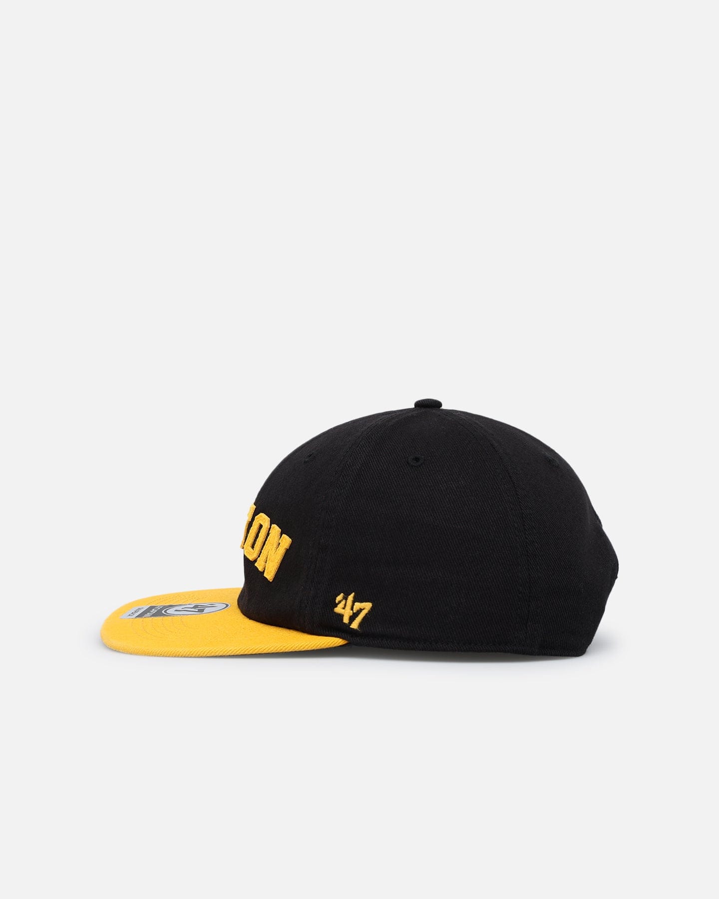 47 Brand Boston Bruins The City Block Collection Club Legacy '47 Captain Snapback Black