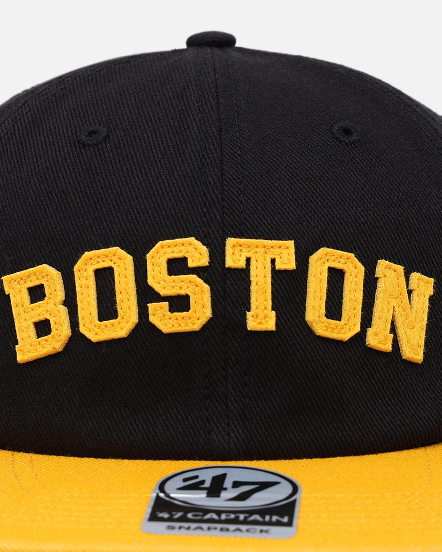 47 Brand Boston Bruins The City Block Collection Club Legacy '47 Captain Snapback Black