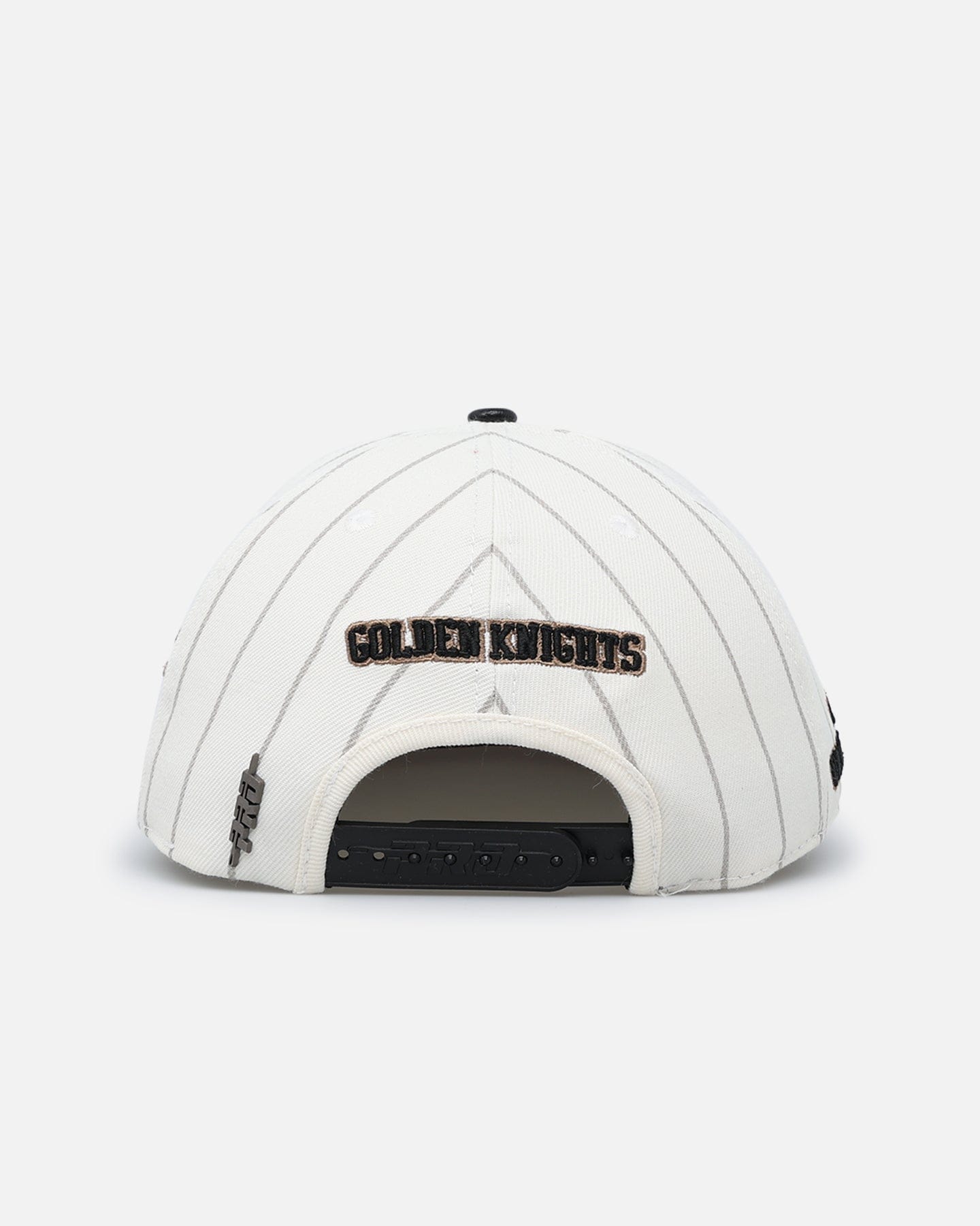 PRO Standard Vegas Golden Knights Pinstripe Wool Snapback Eggshell/Yellow