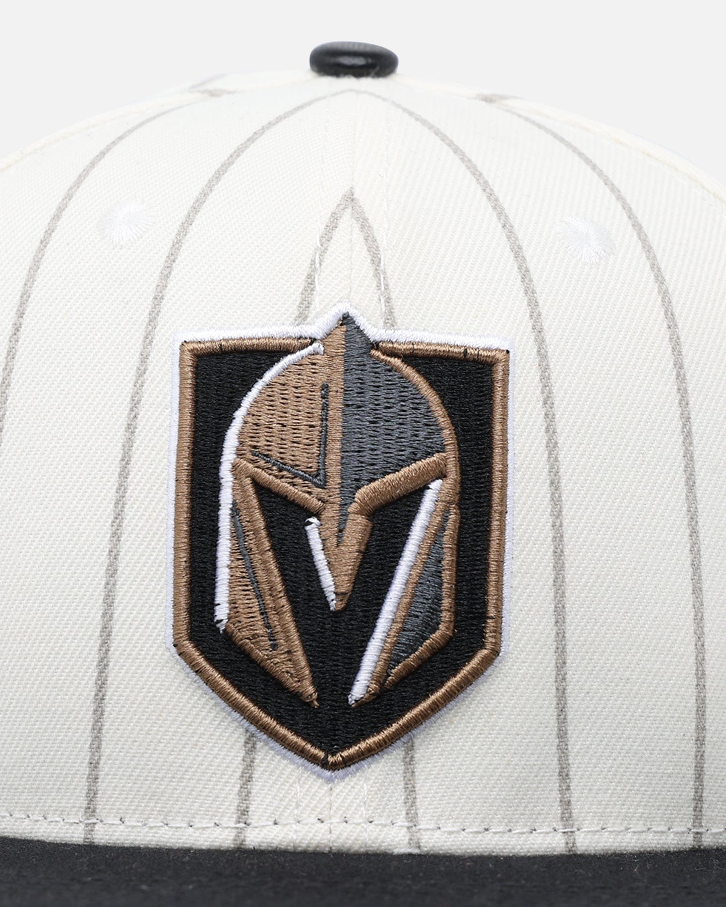 PRO Standard Vegas Golden Knights Pinstripe Wool Snapback Eggshell/Yellow