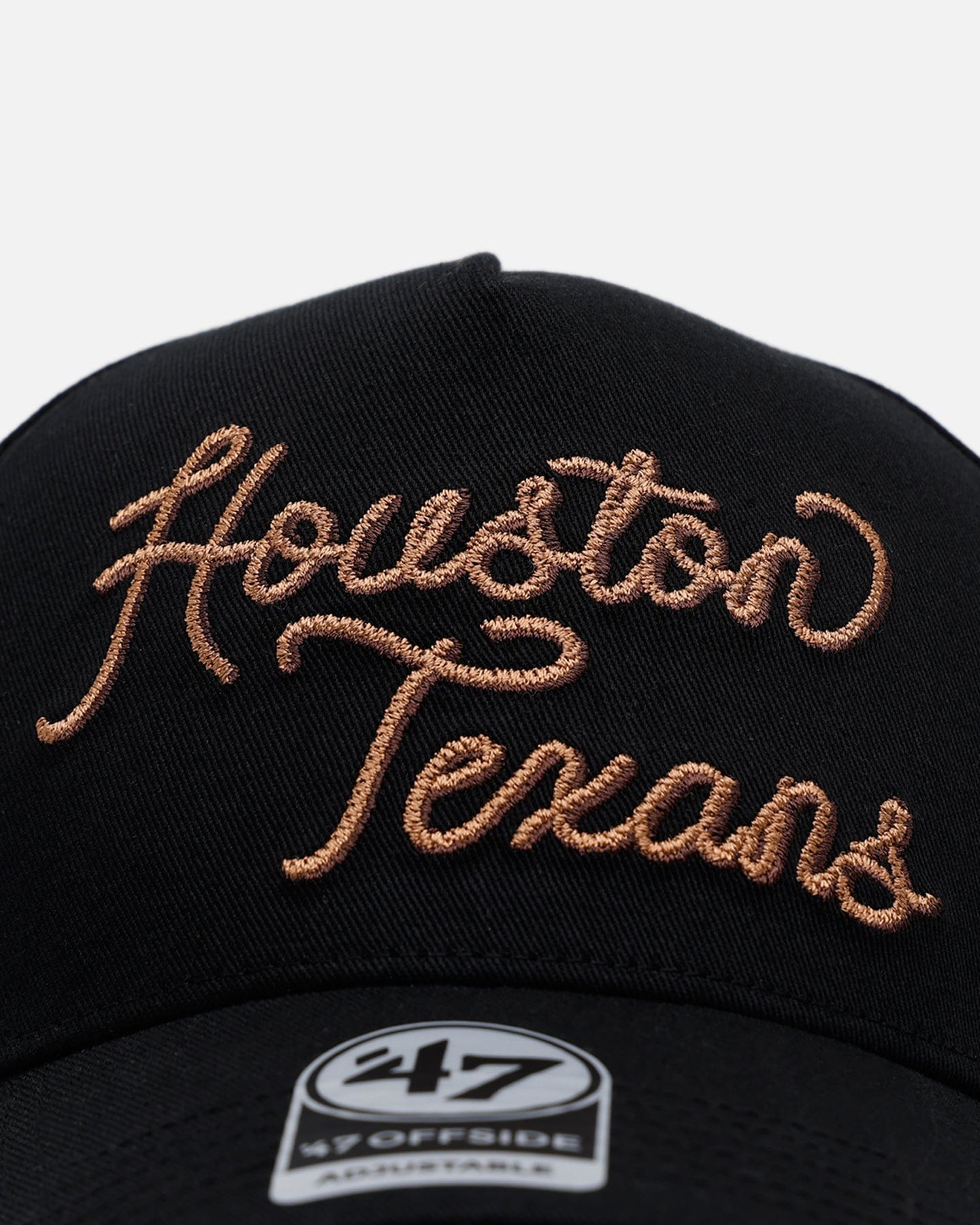 47 Brand Houston Texans Round Em Up '47 Offside Strapback Black