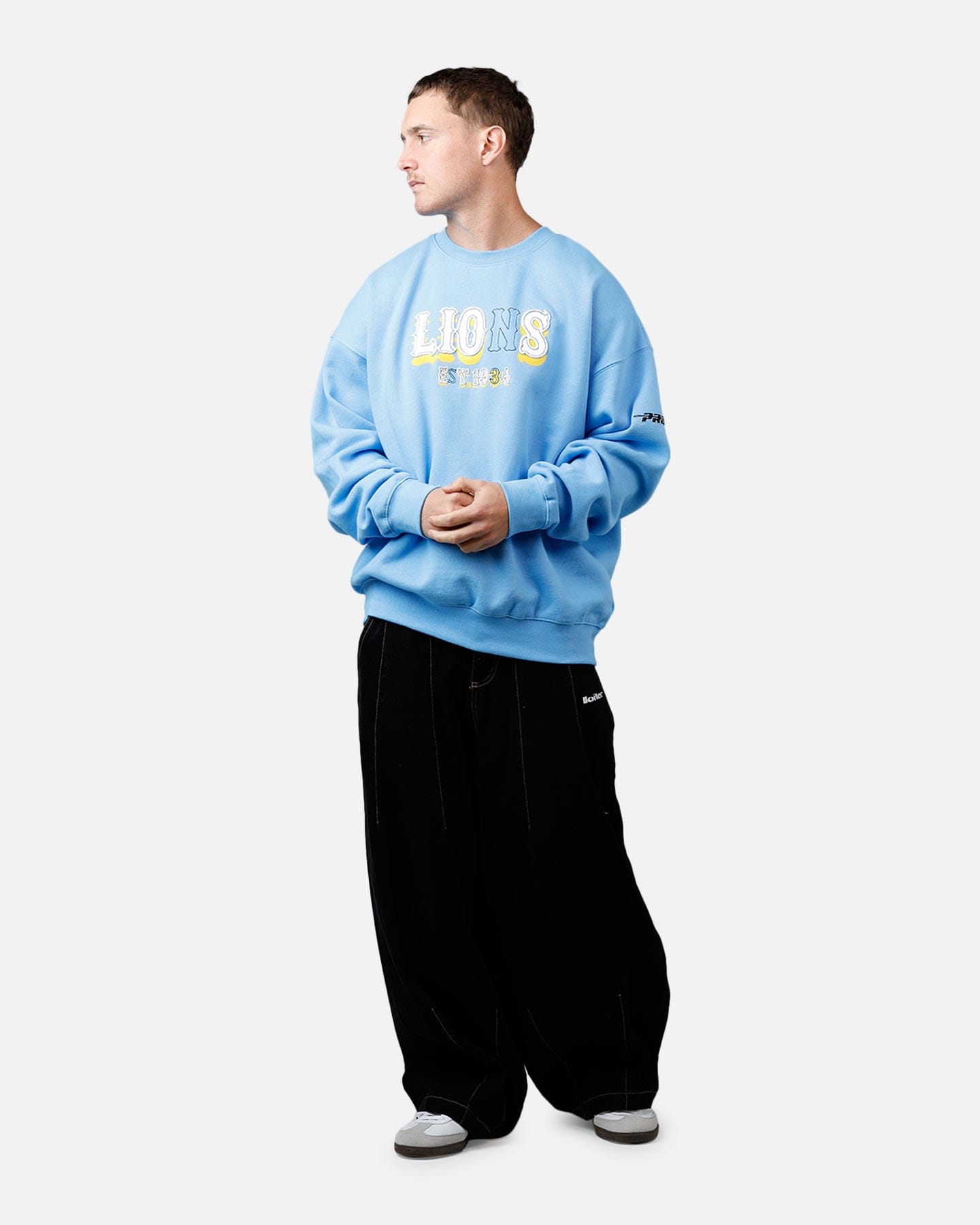 PRO Standard Detroit Lions Kickoff Crewneck Light Blue