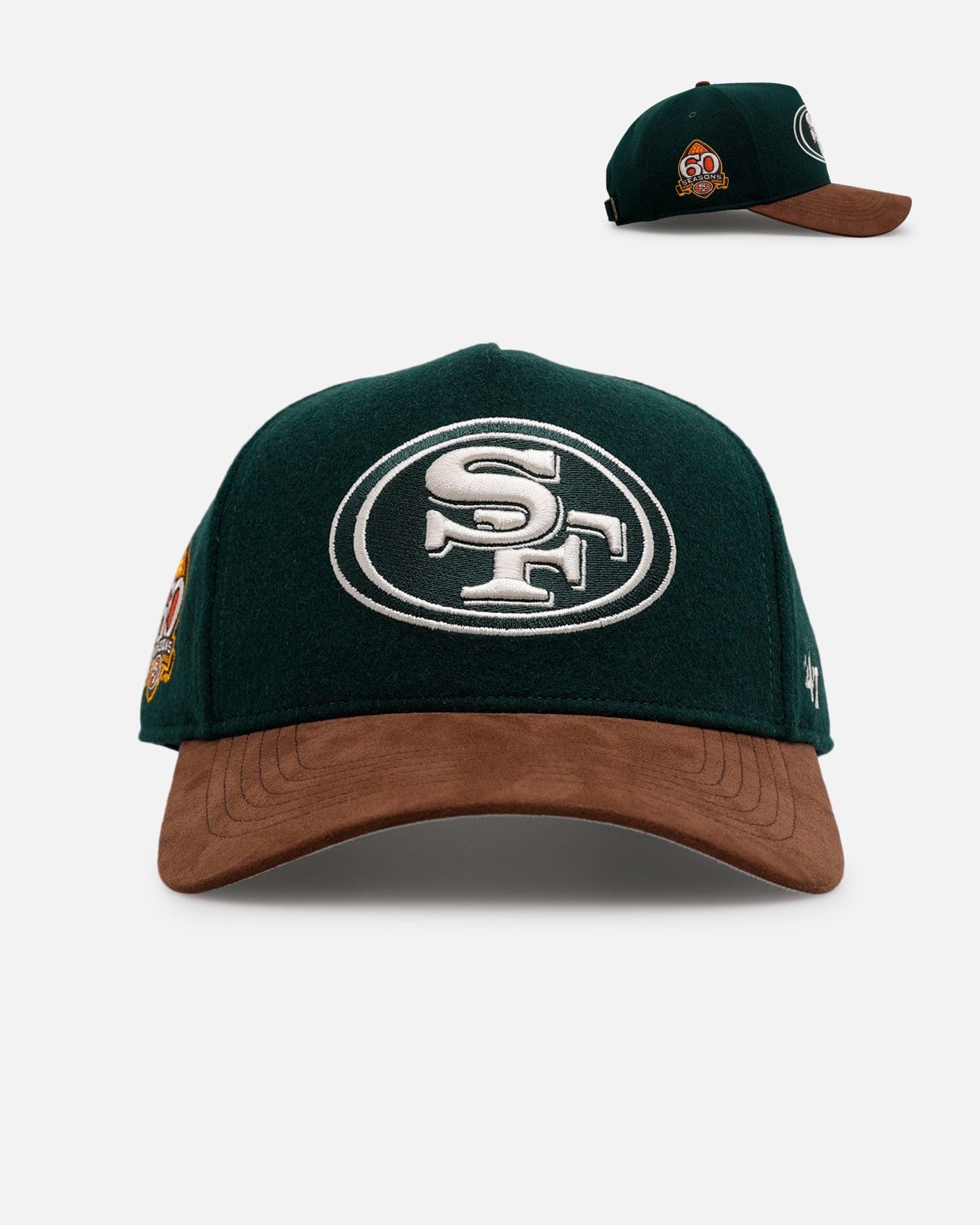47 Brand San Francisco 49ers Fall Leaves Clean Up Strapback Green/Brown