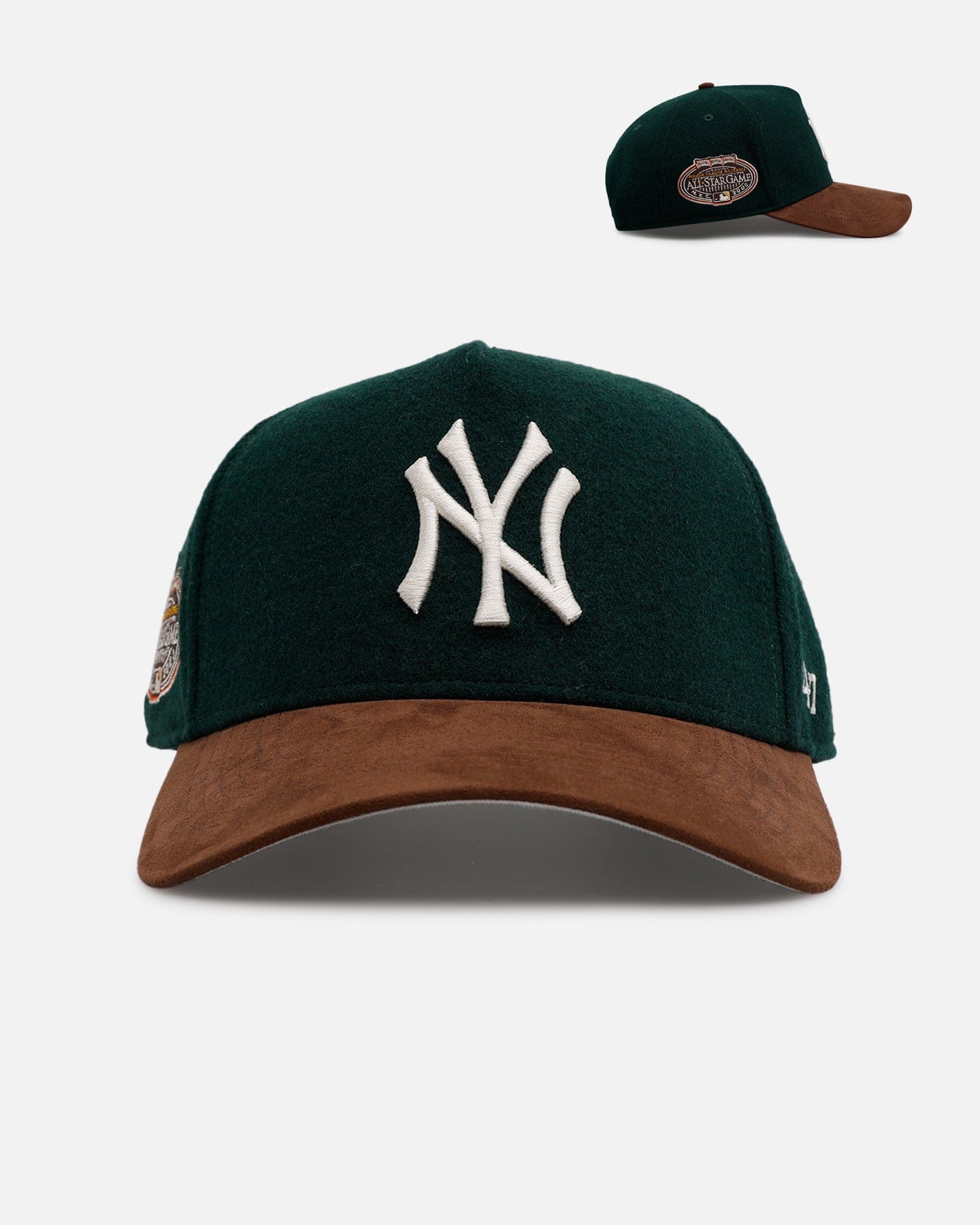 47 Brand New York Yankees Fall Leaves 47 Offside Snapback Green/Brown
