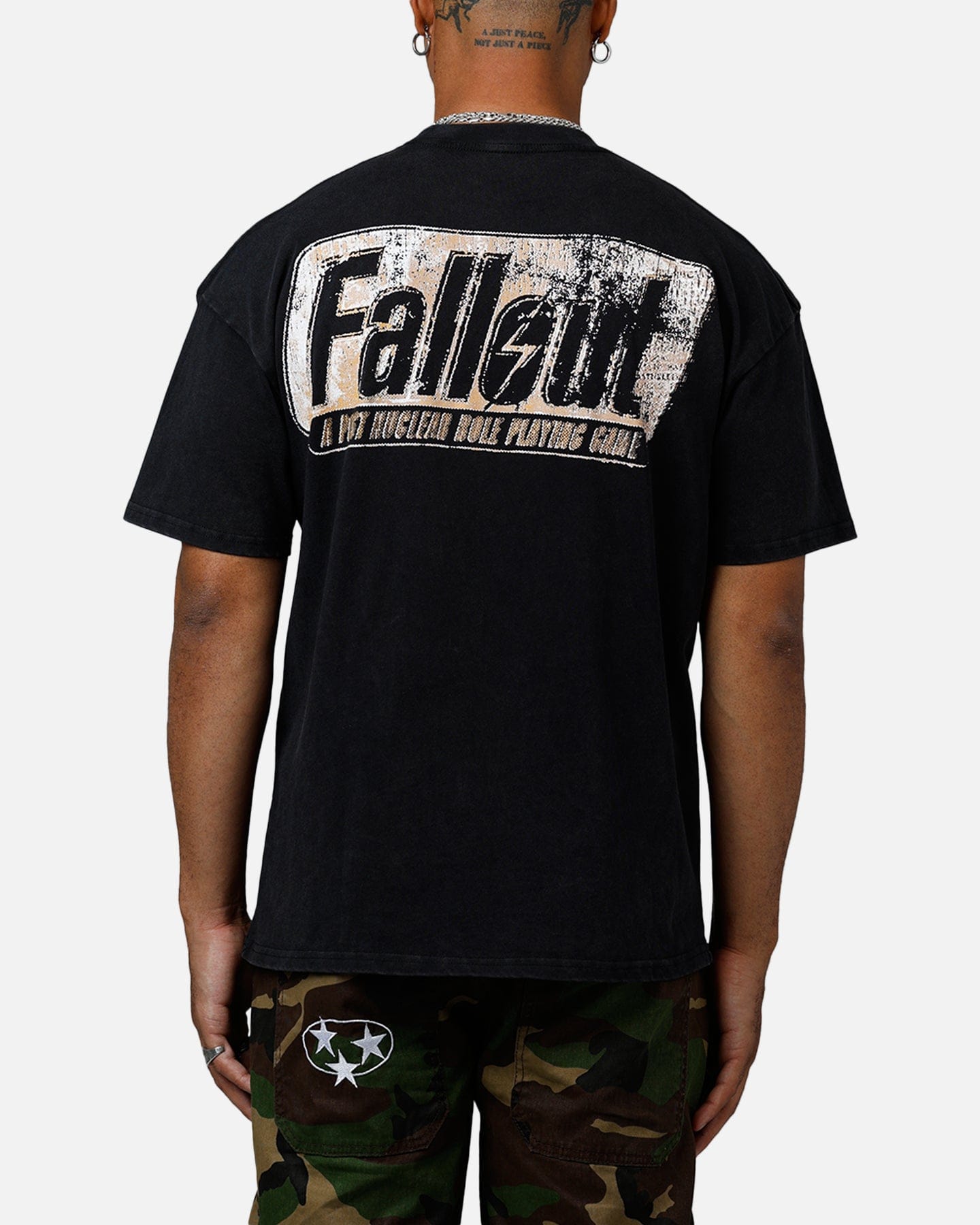 73studio x Fallout '97 Fallout Vintage T - Shirt Black Acidwash