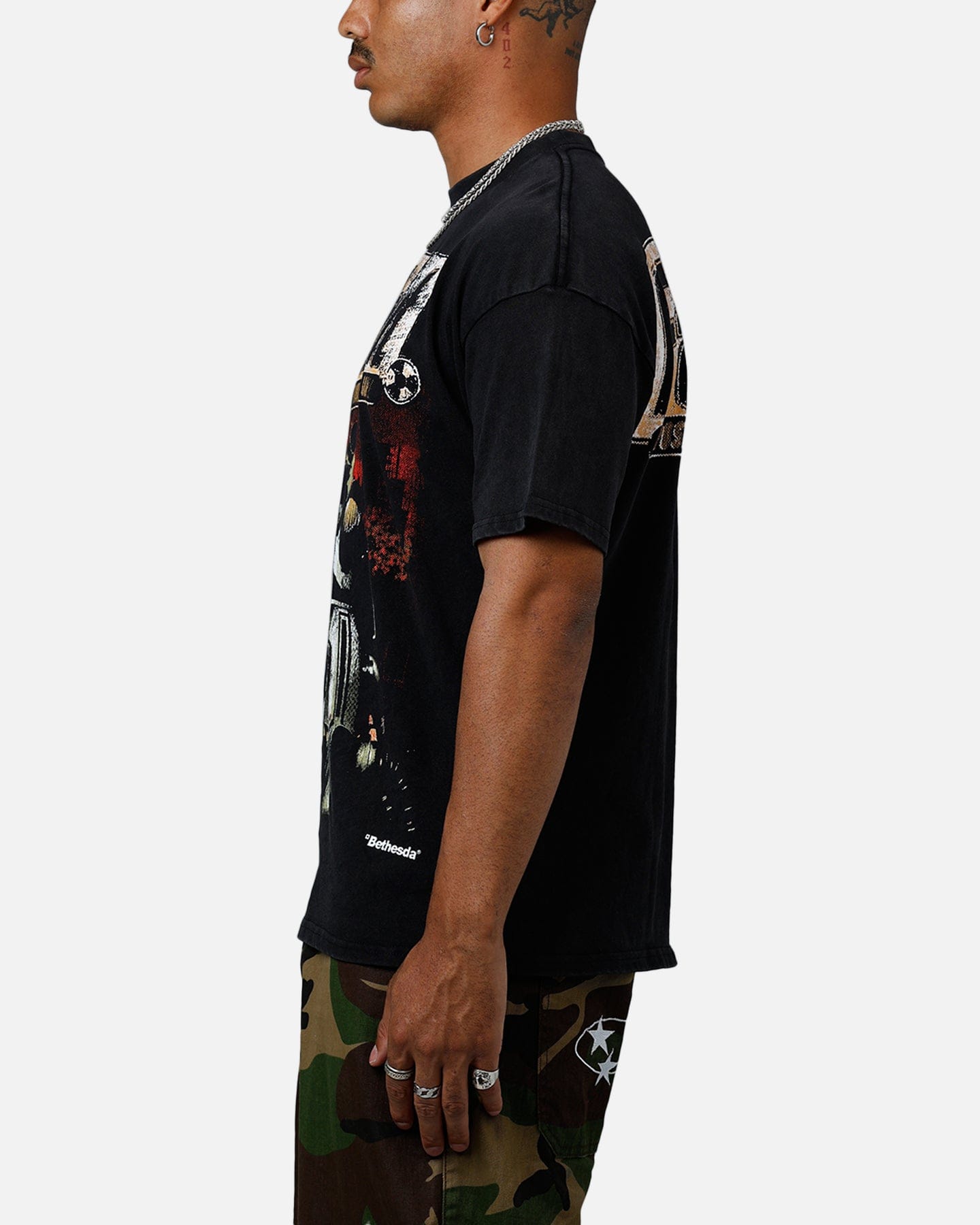 73studio x Fallout '97 Fallout Vintage T - Shirt Black Acidwash