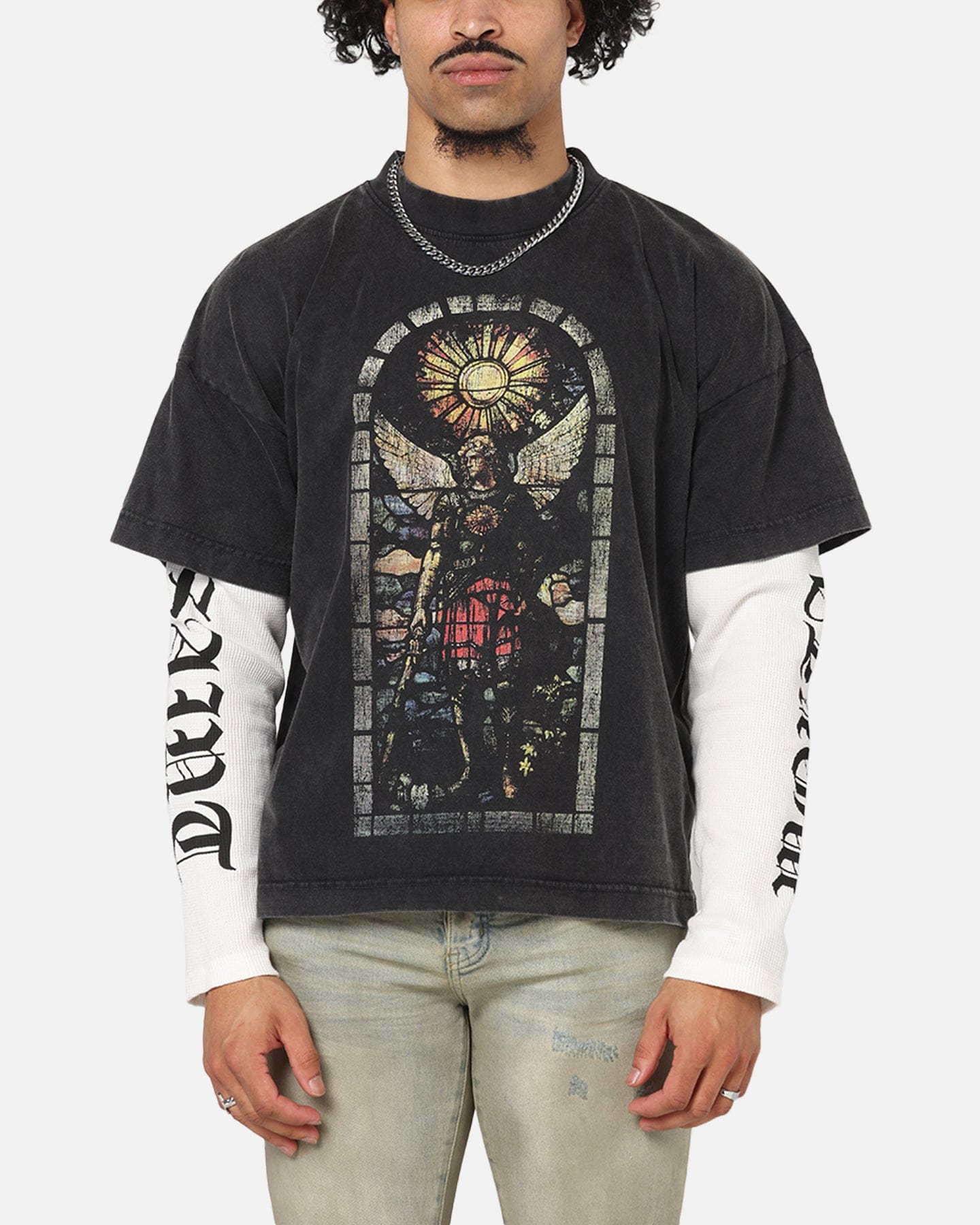 Saint Morta Kingdomcome Long Sleeve T - Shirt Vintage Black
