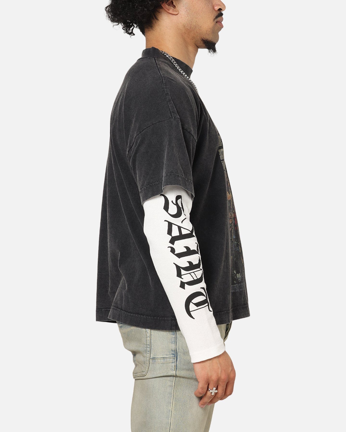 Saint Morta Kingdomcome Long Sleeve T - Shirt Vintage Black