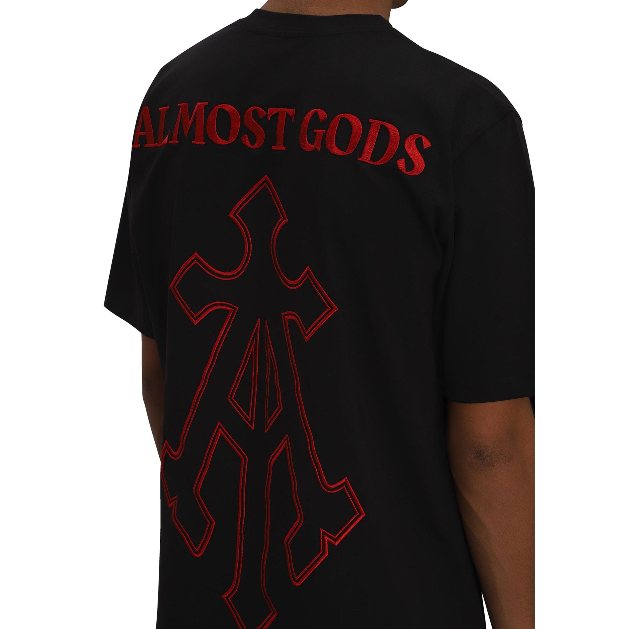 Almost Gods ALPHA CROSS EMBROIDERED T-Shirt