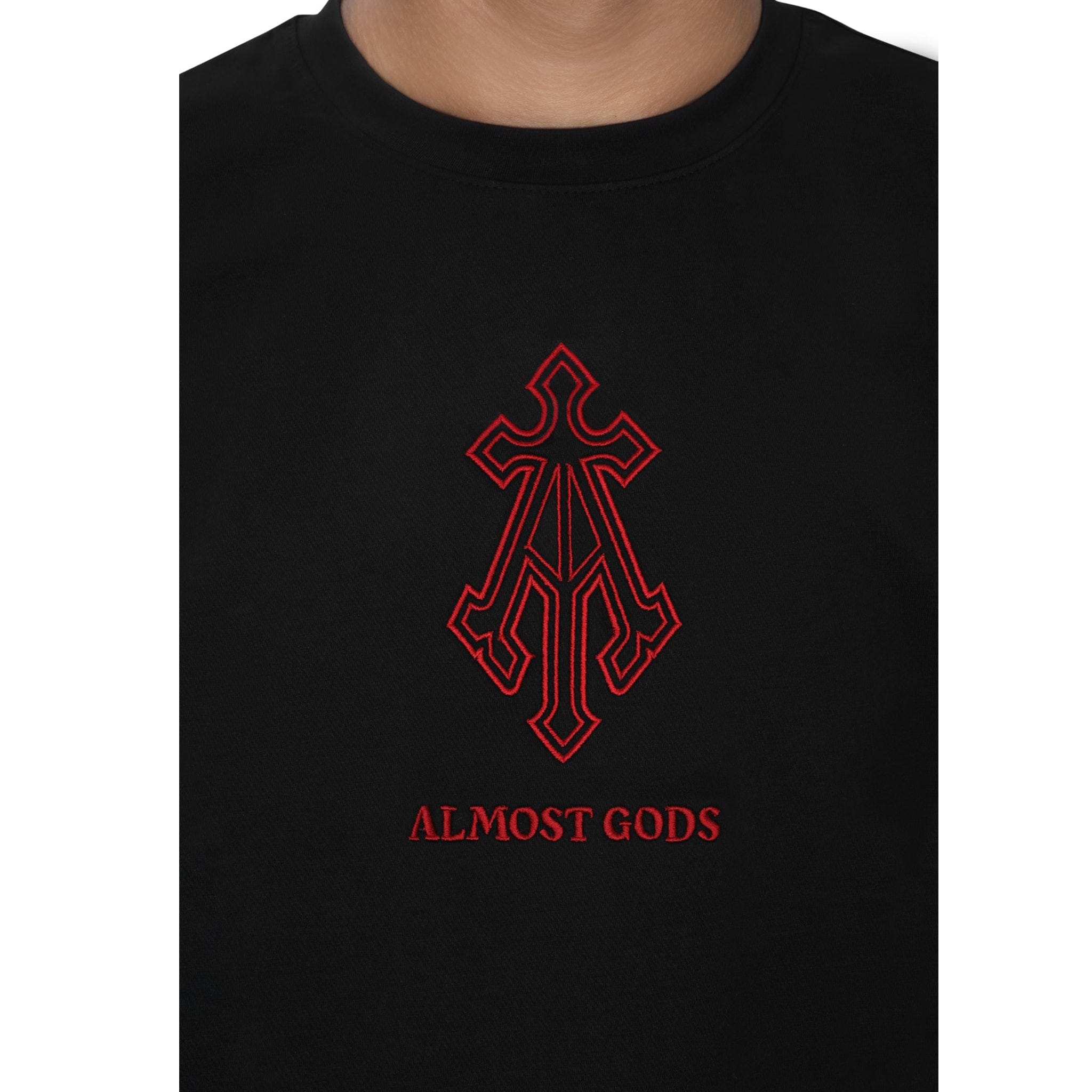 Almost Gods ALPHA CROSS EMBROIDERED T-Shirt