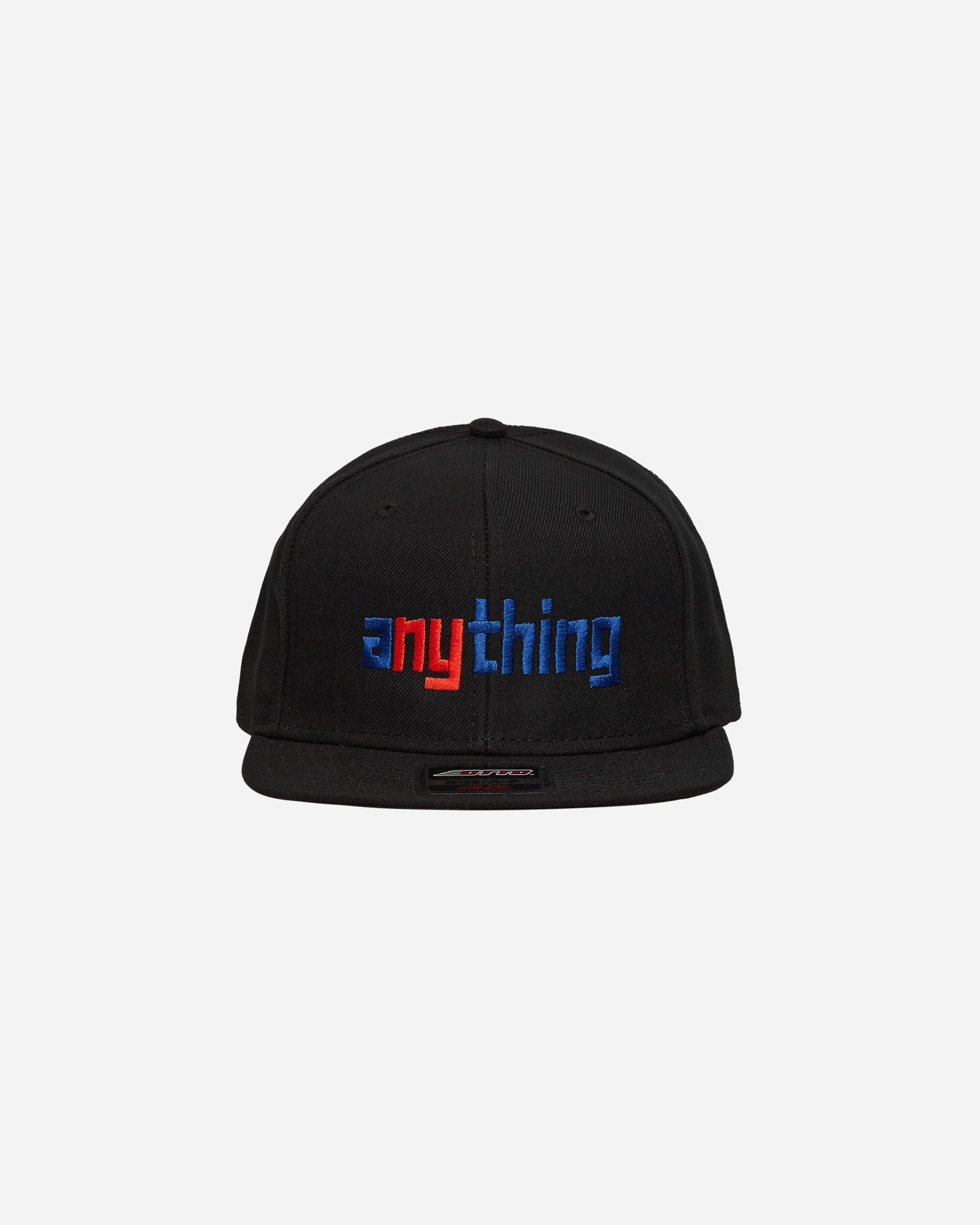 Anything Speedball Logo Flat Brim Hat Black