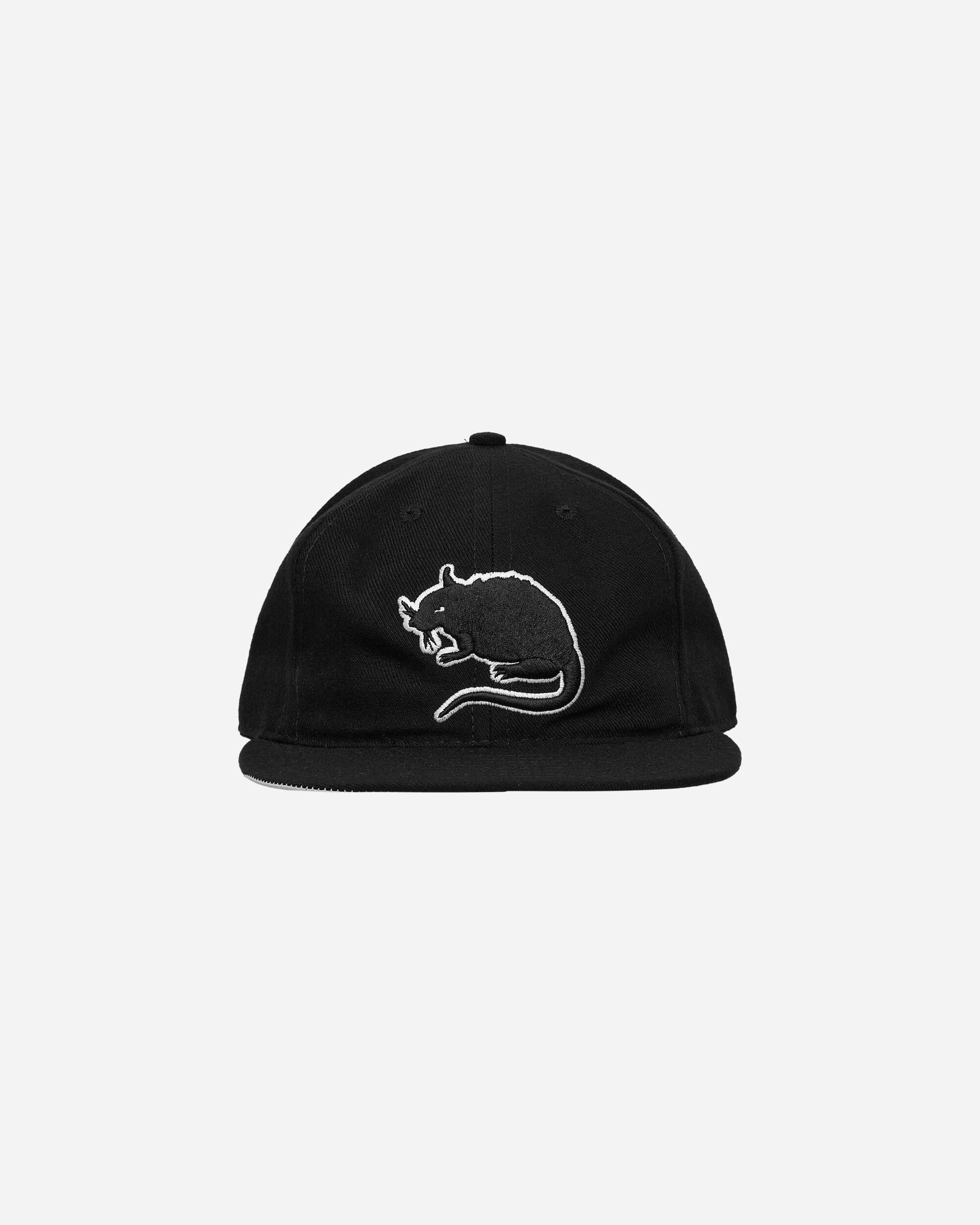 Stray Rats Rat Logo Fitted Hat Black