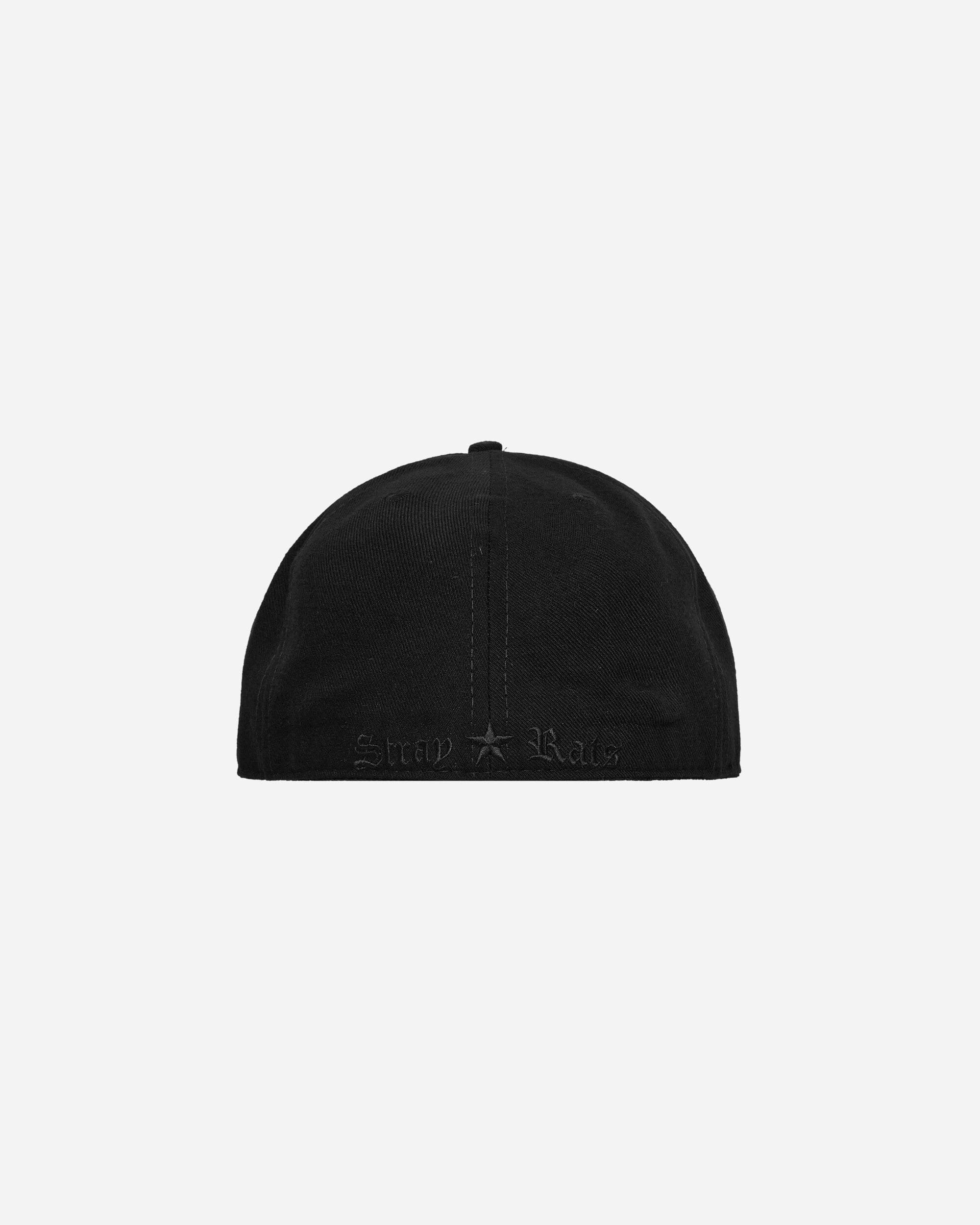 Stray Rats Rat Logo Fitted Hat Black