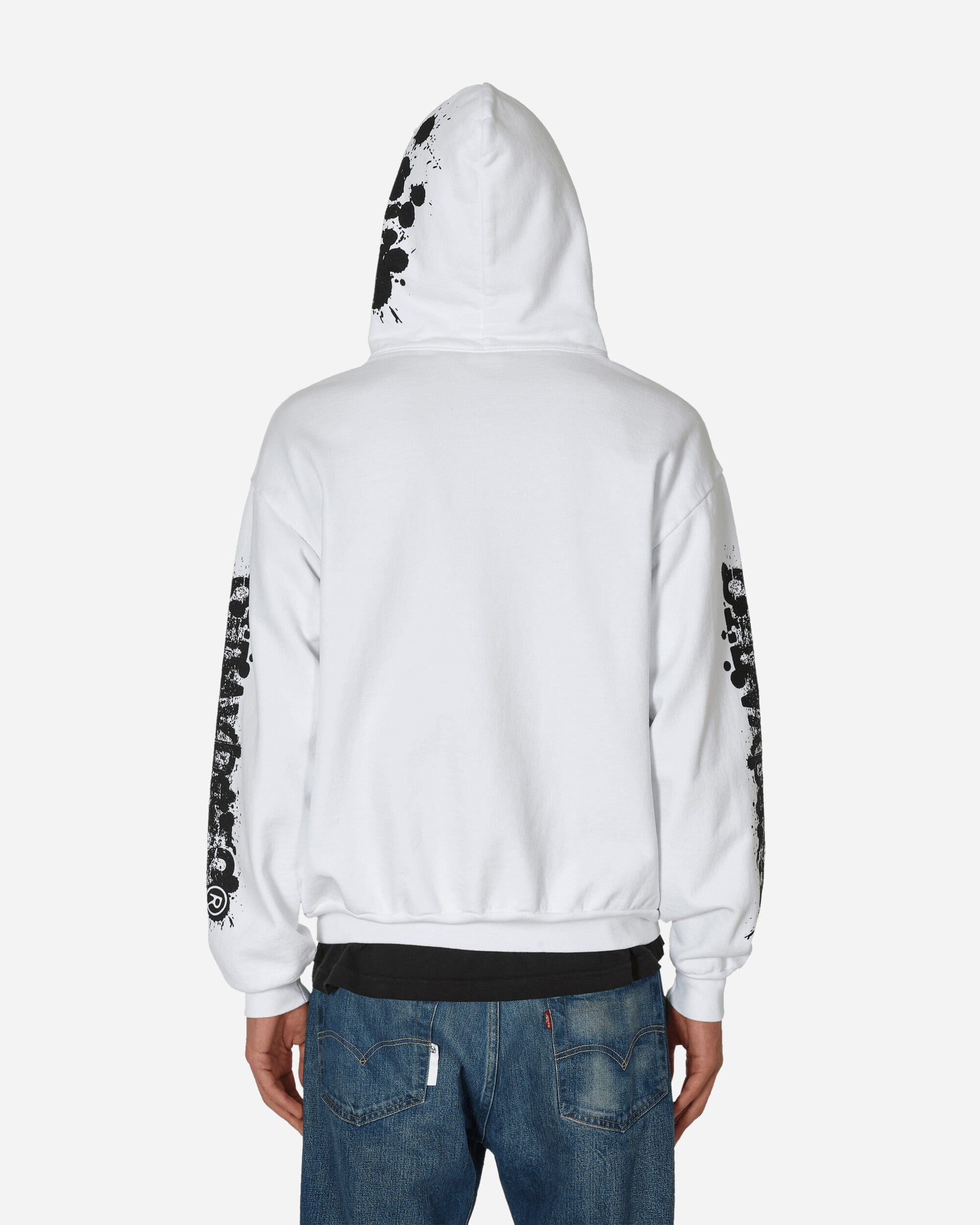 Stray Rats Roadkill Zip Up Hooded Sweatshirt White