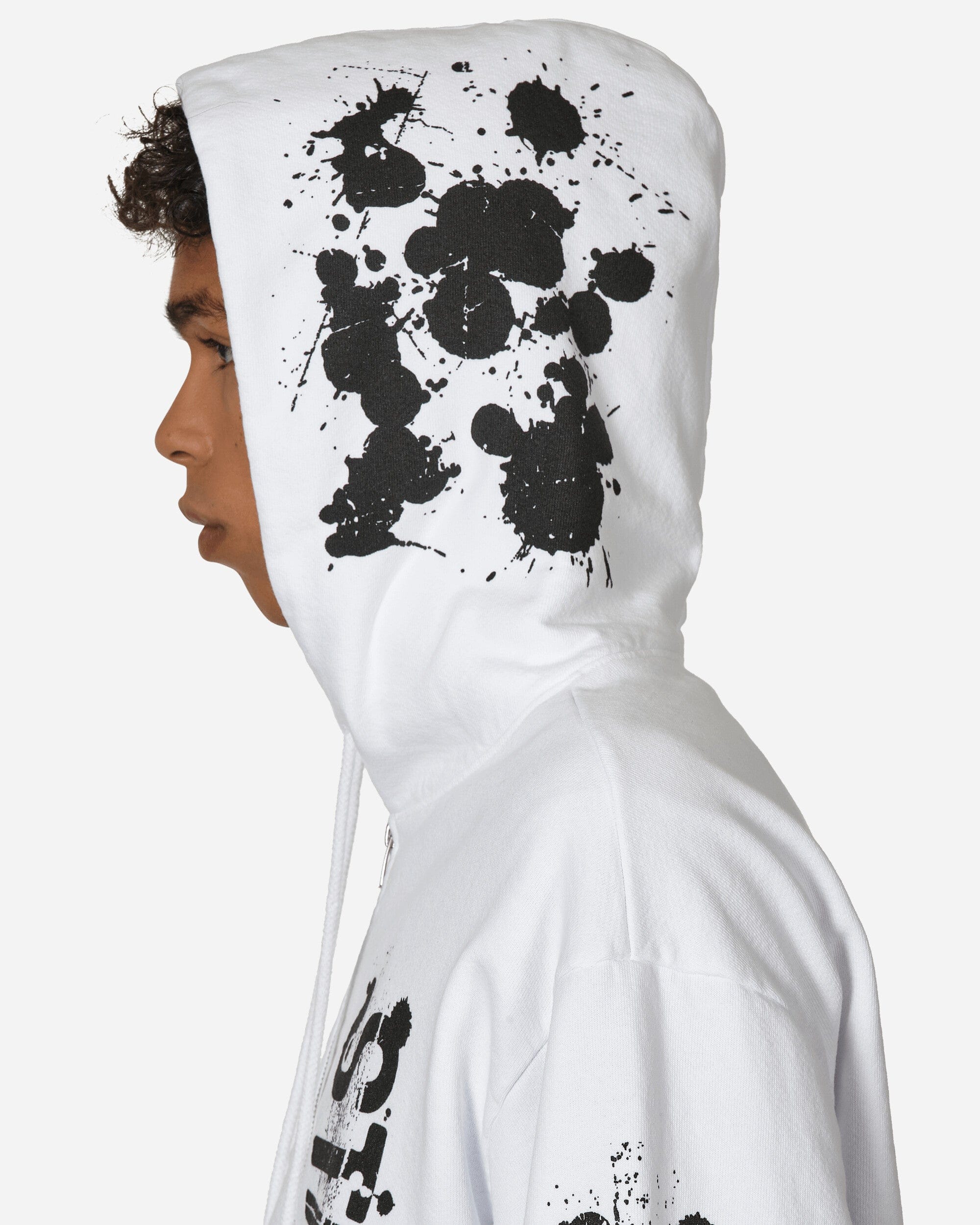 Stray Rats Roadkill Zip Up Hooded Sweatshirt White