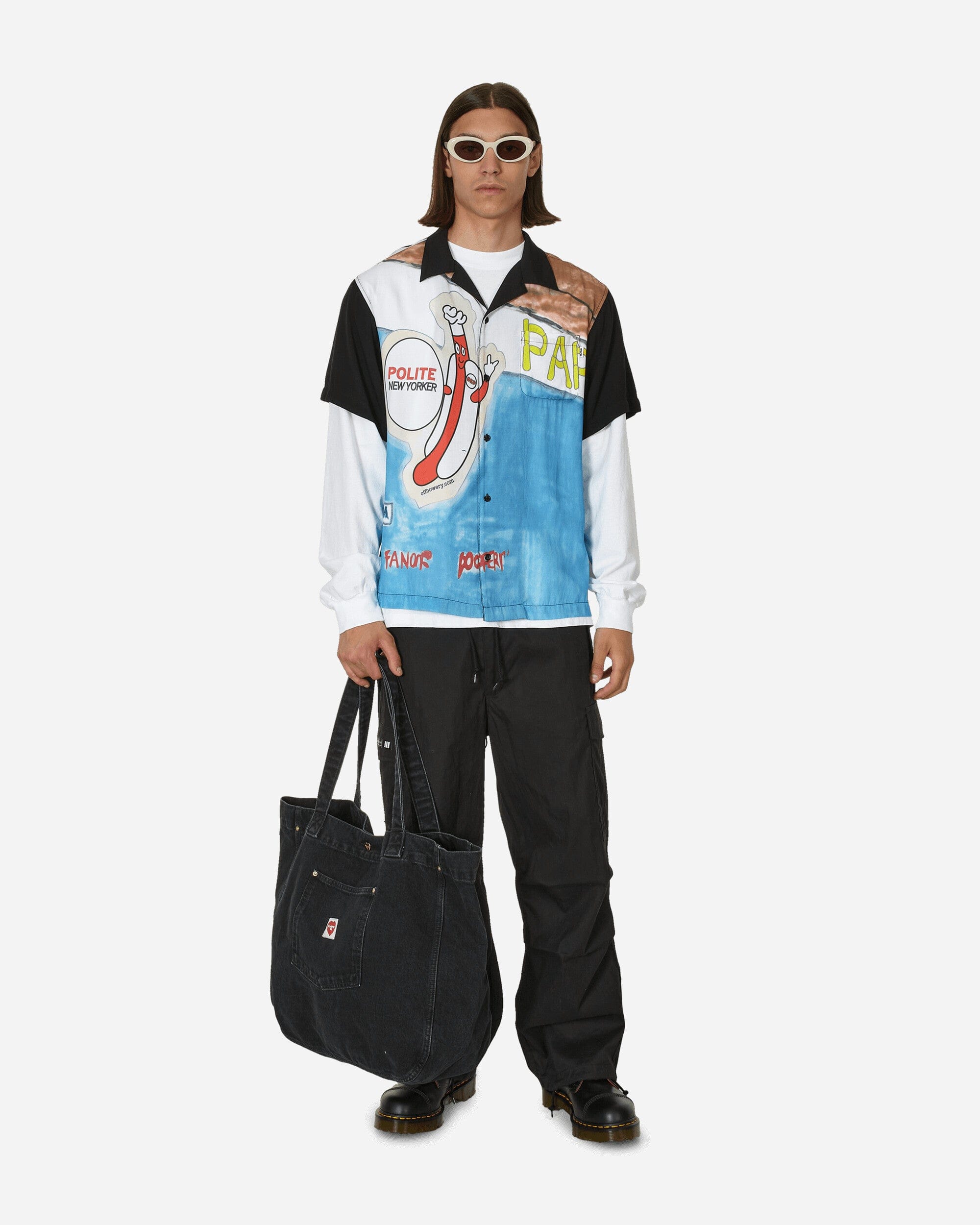 4 Worth Doing Polite New Yorker Shirt Black