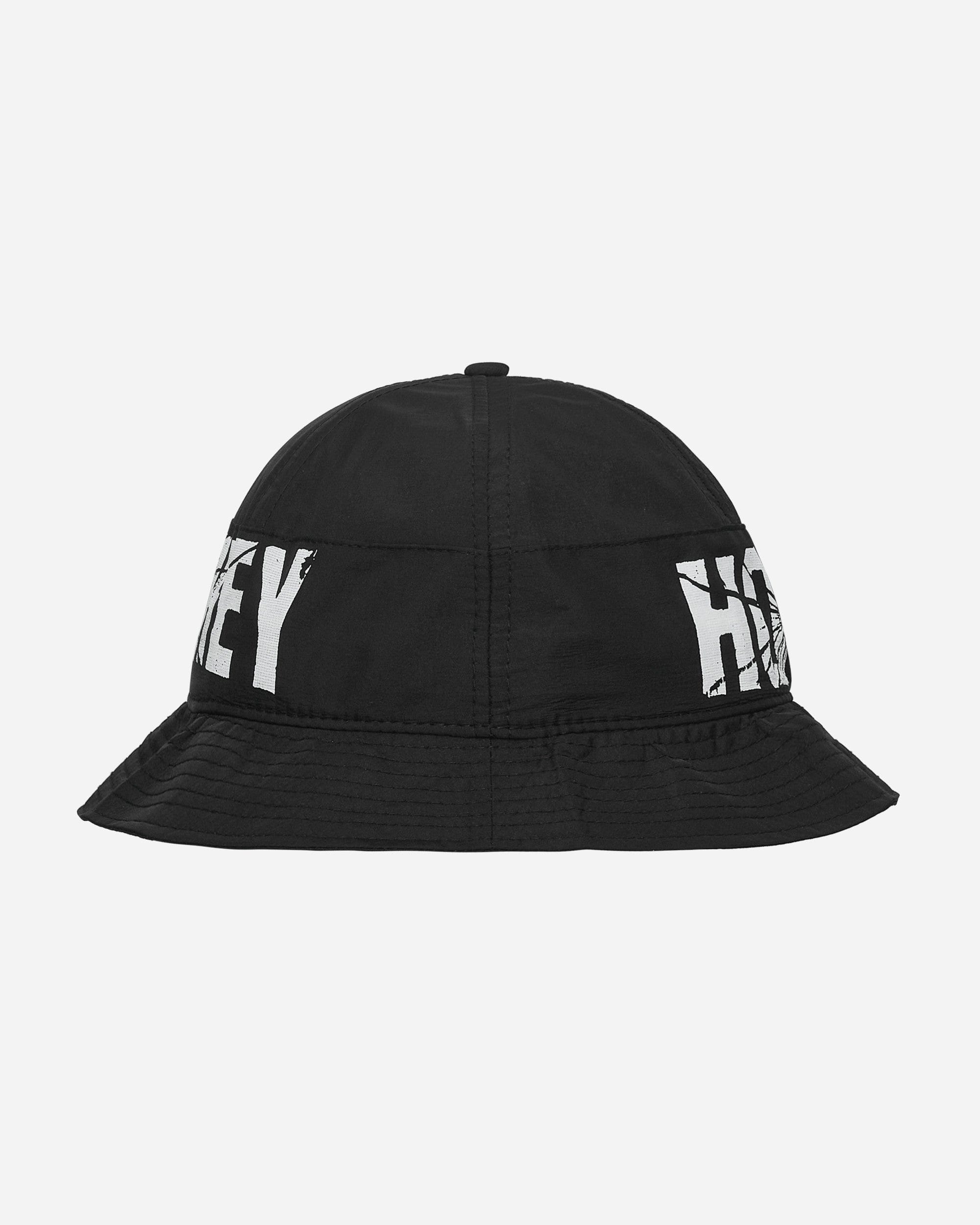 Hockey Crinkle Bell Bucket Hat Black
