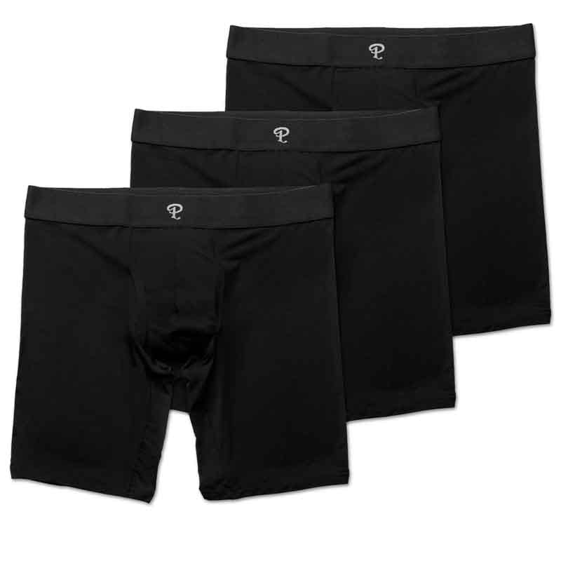 Core Politics Core P Logo Boxer Briefs (3 Pack) - Black