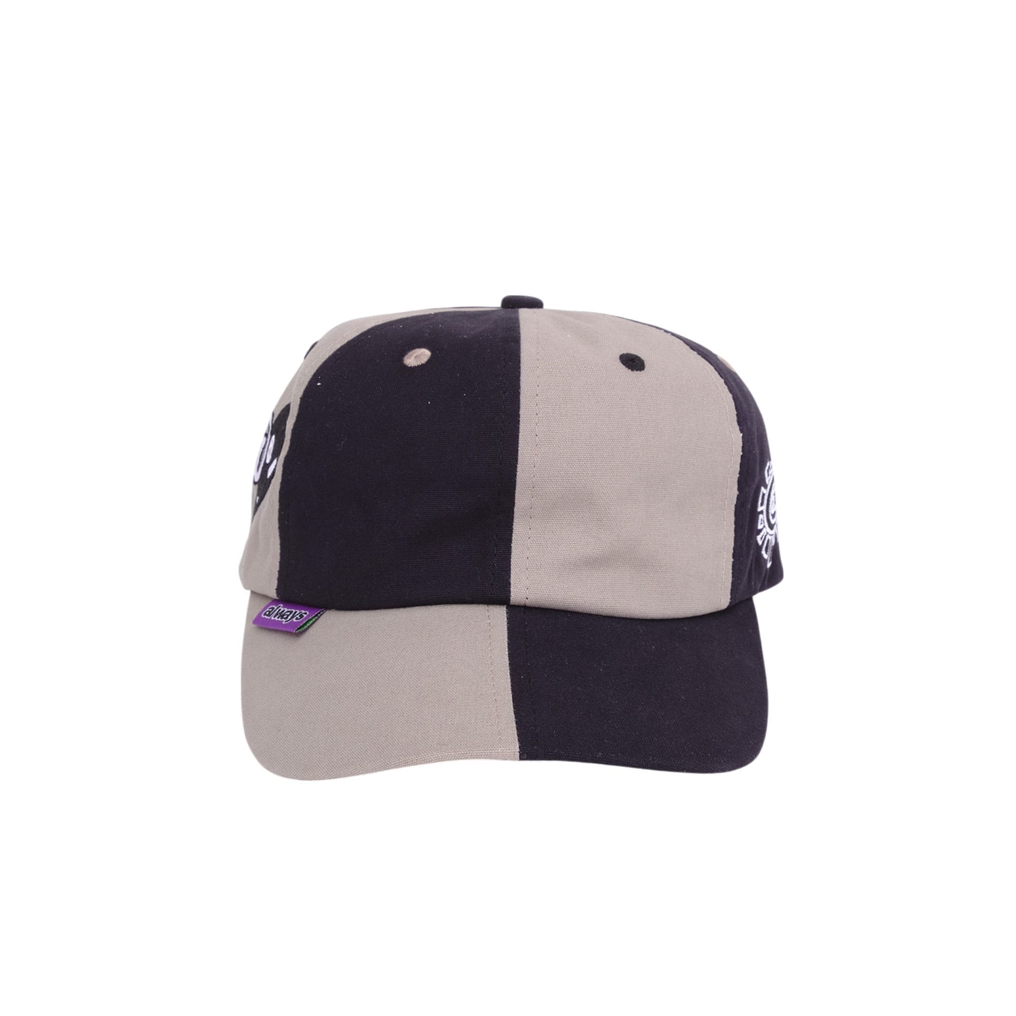 Adwysd Mixed 6 Panel Hat - Grey/Black