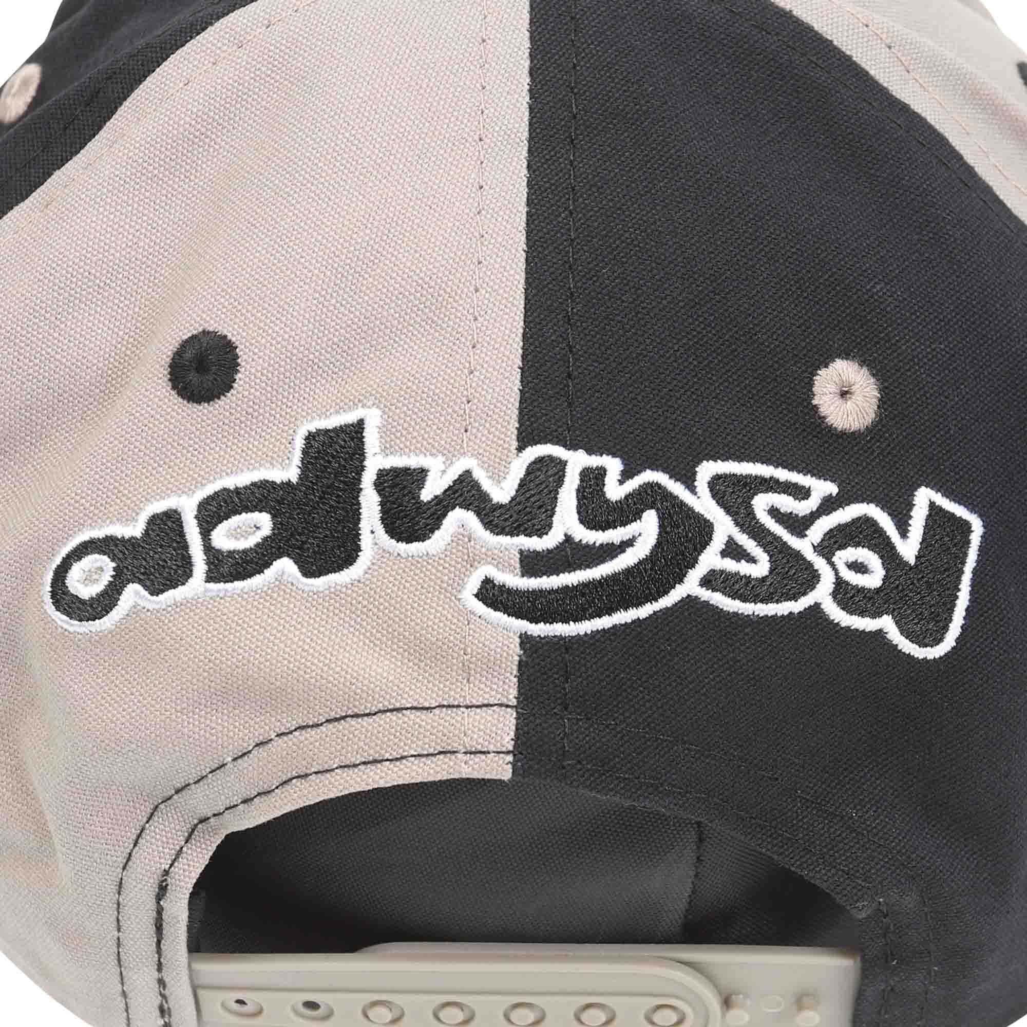 Adwysd Mixed 6 Panel Hat - Grey/Black