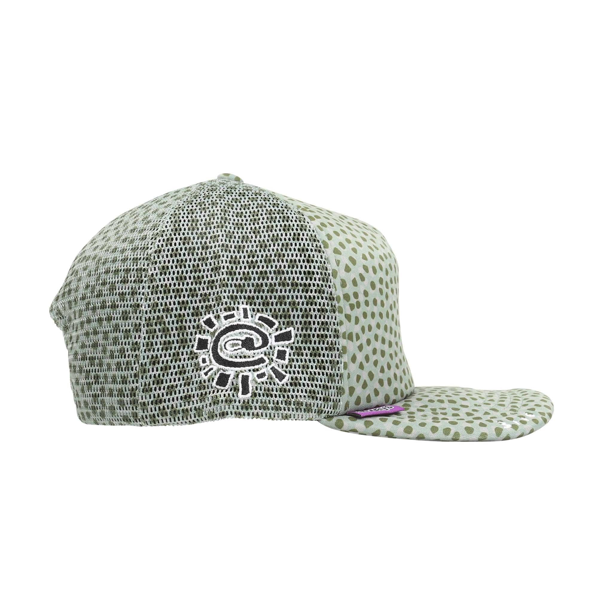 Adwysd Coral Pattern Trucker Cap - Green