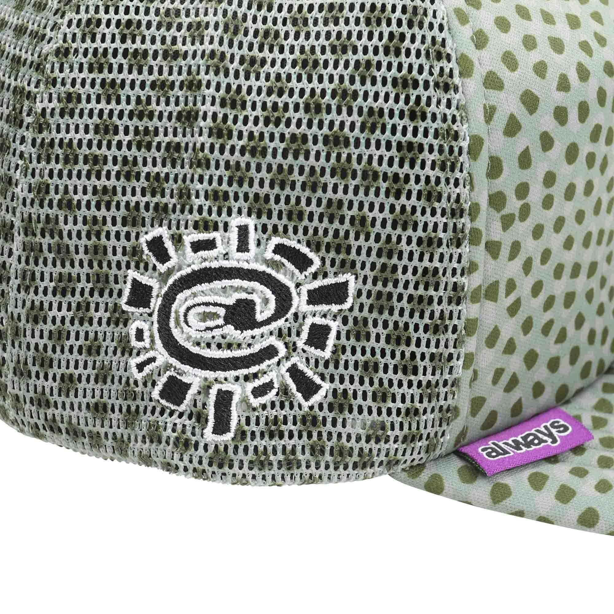 Adwysd Coral Pattern Trucker Cap - Green