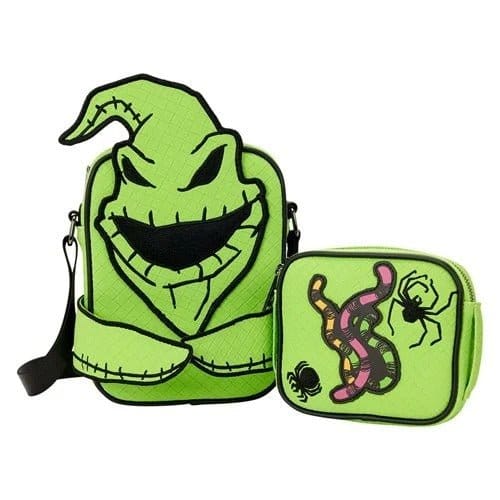 Loungefly The Nightmare Before Christmas Oogie Boogie Glow - in - the - Dark Crossbuddies Bag