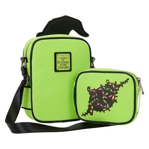 Loungefly The Nightmare Before Christmas Oogie Boogie Glow - in - the - Dark Crossbuddies Bag