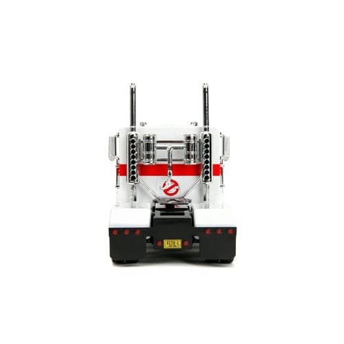Jada Toys Transformers G1 Optimus Prime Big Rig with Ghostbusters Ecto - 1 Graphics 1:24 Scale Die - Cast Metal Vehicle