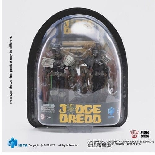 Hiya Toys SDCC 2022 Judge Dredd VS Judge Death Black & White 1/18 Scale Figure 2 Pack