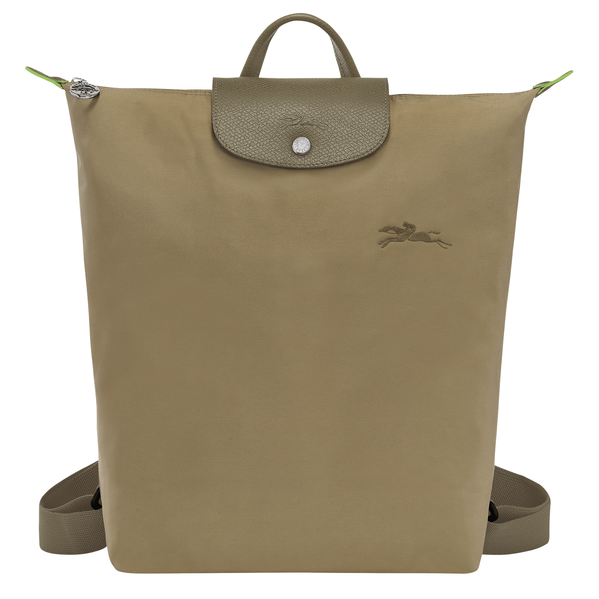 Long Champ Longchamp Le Pliage Green M Backpack Artichoke