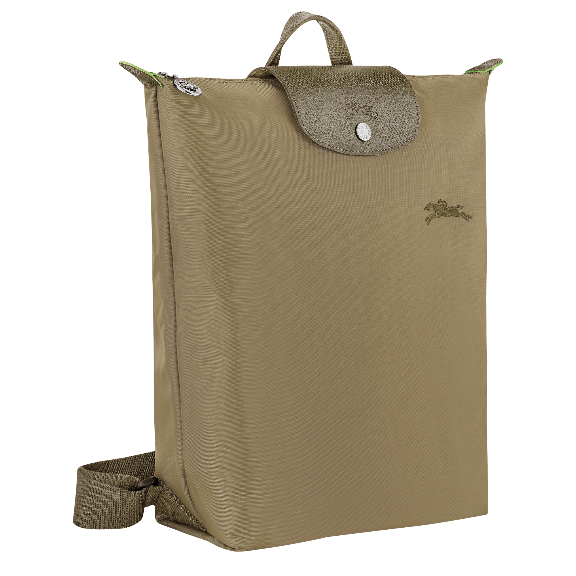 Long Champ Longchamp Le Pliage Green M Backpack Artichoke