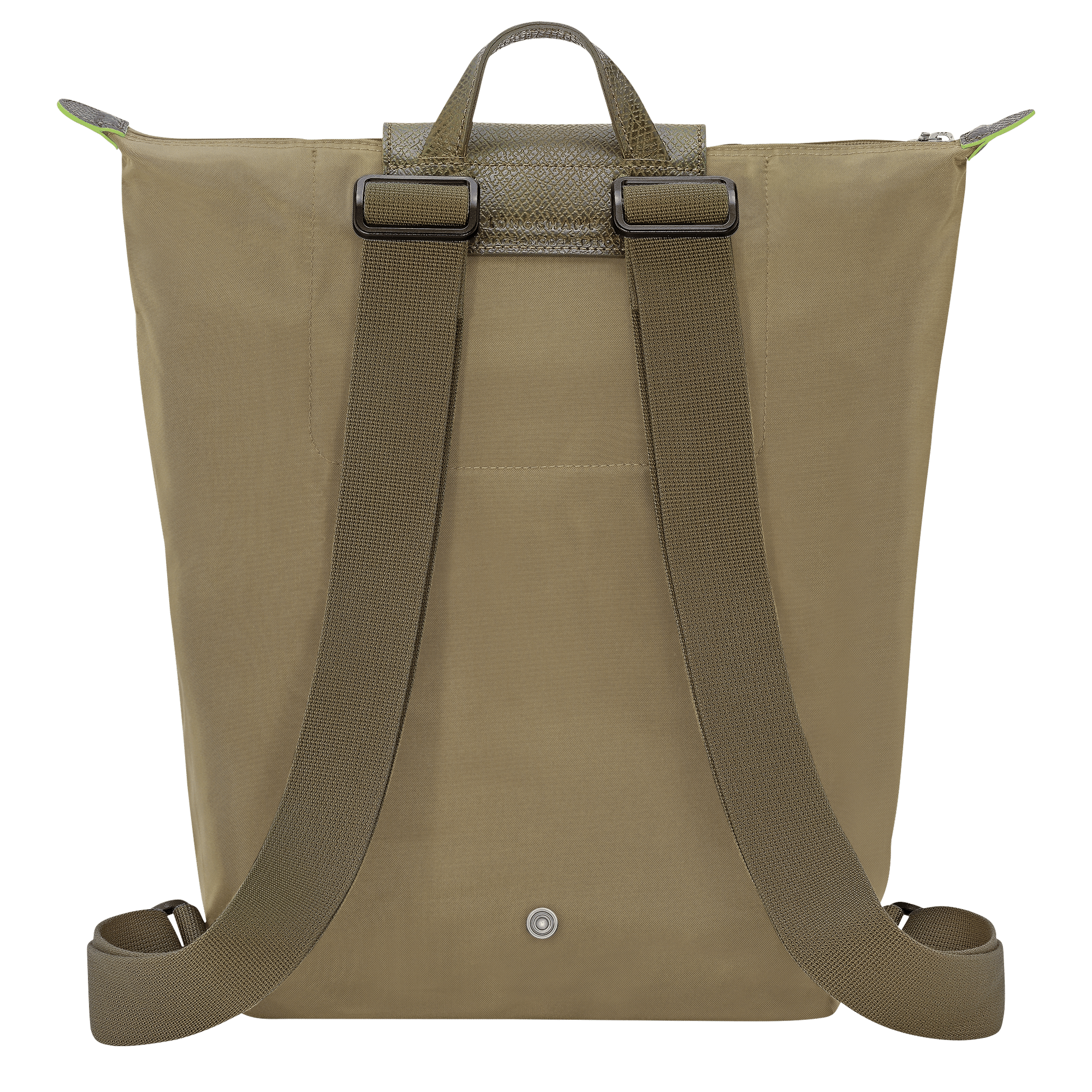 Long Champ Longchamp Le Pliage Green M Backpack Artichoke