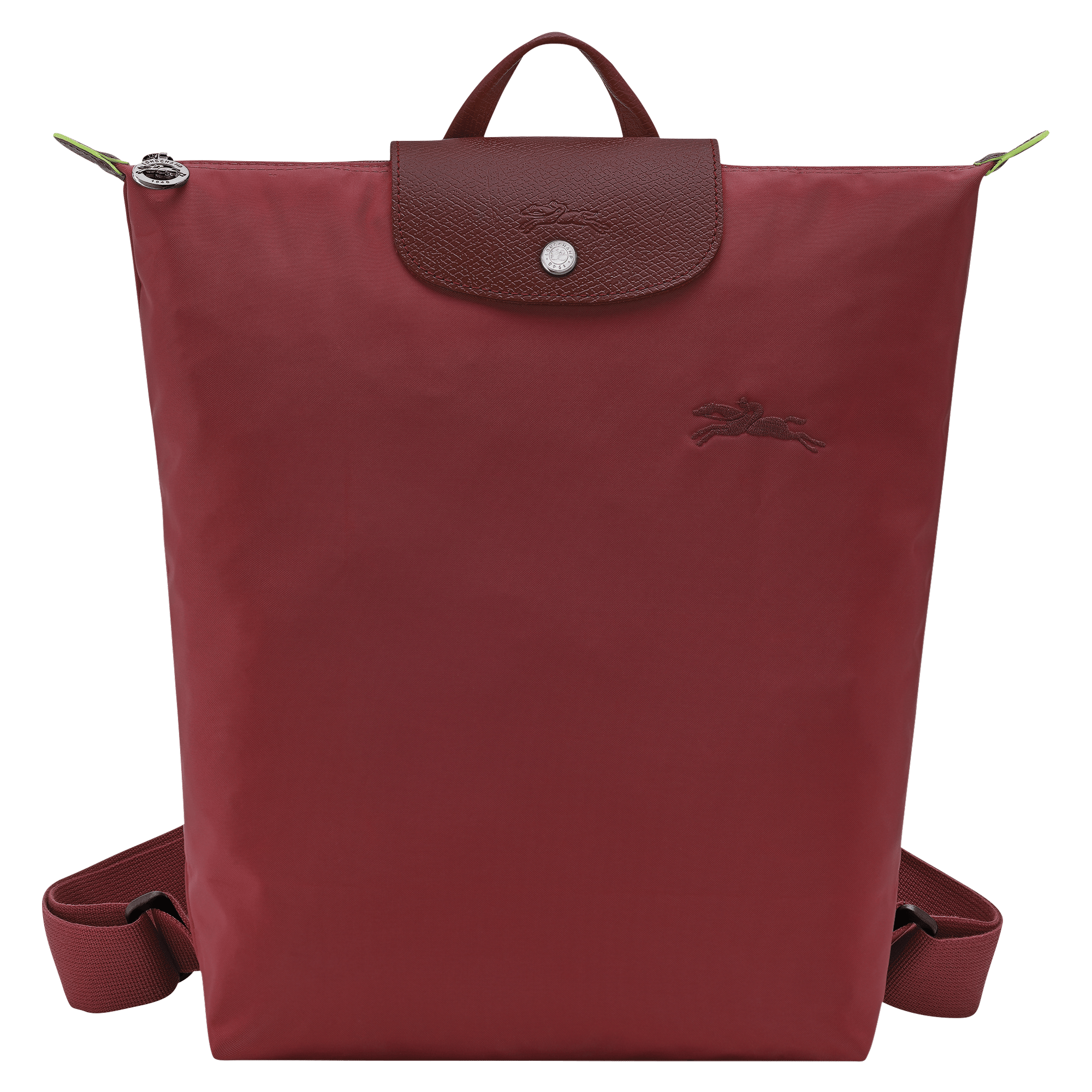 Long Champ Longchamp Le Pliage Green M Backpack Pomegranate