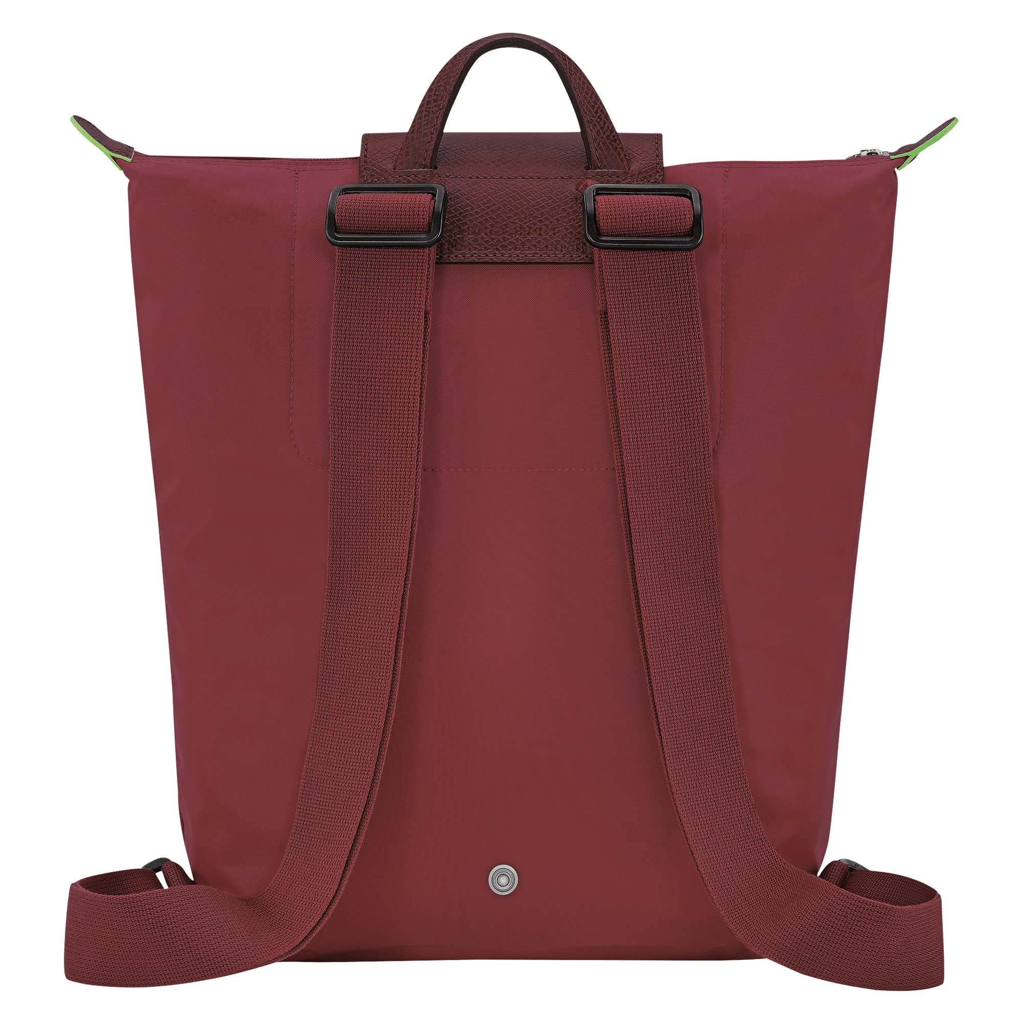 Long Champ Longchamp Le Pliage Green M Backpack Pomegranate