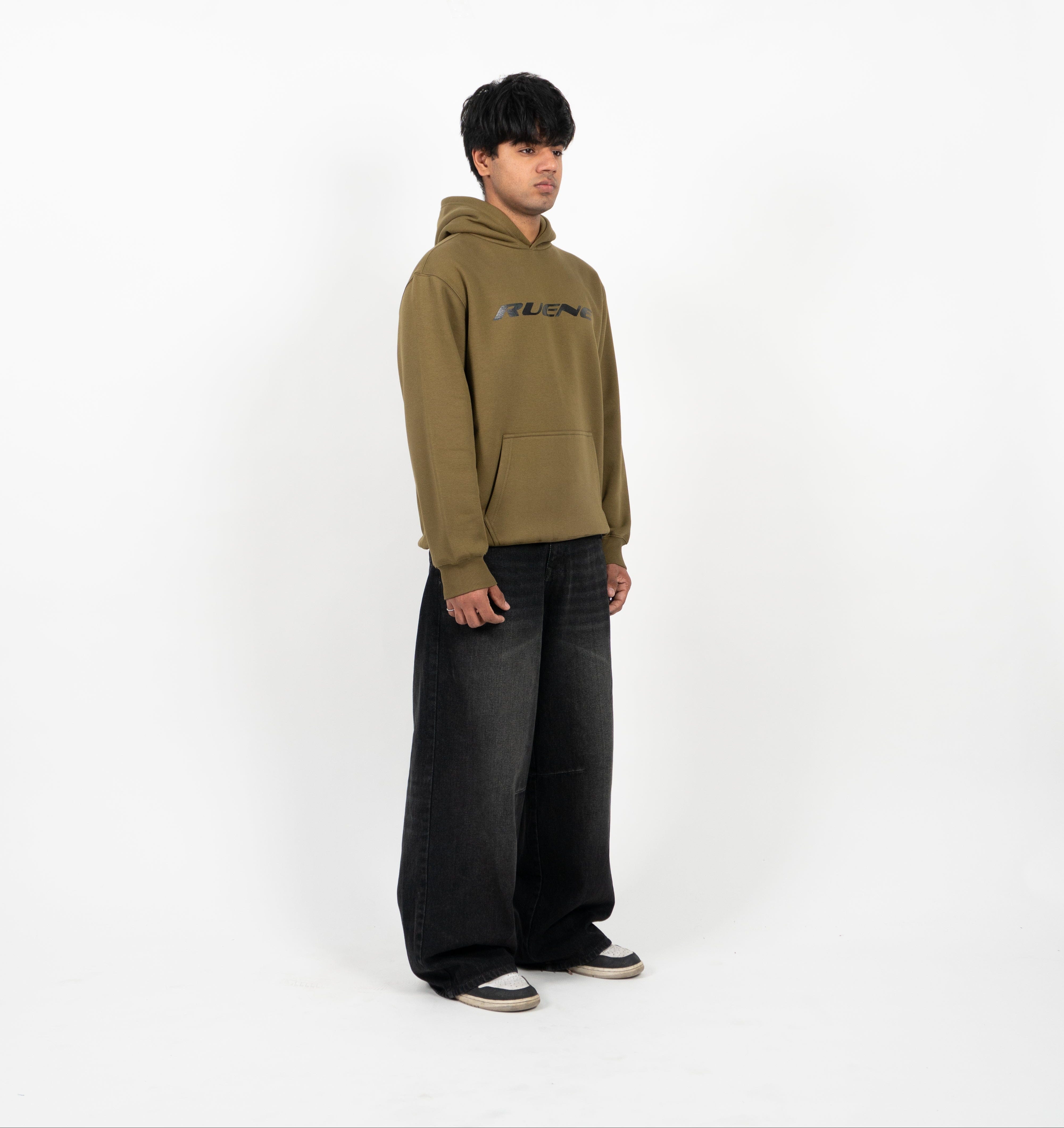 Ruene Olive Mossline Hoodie