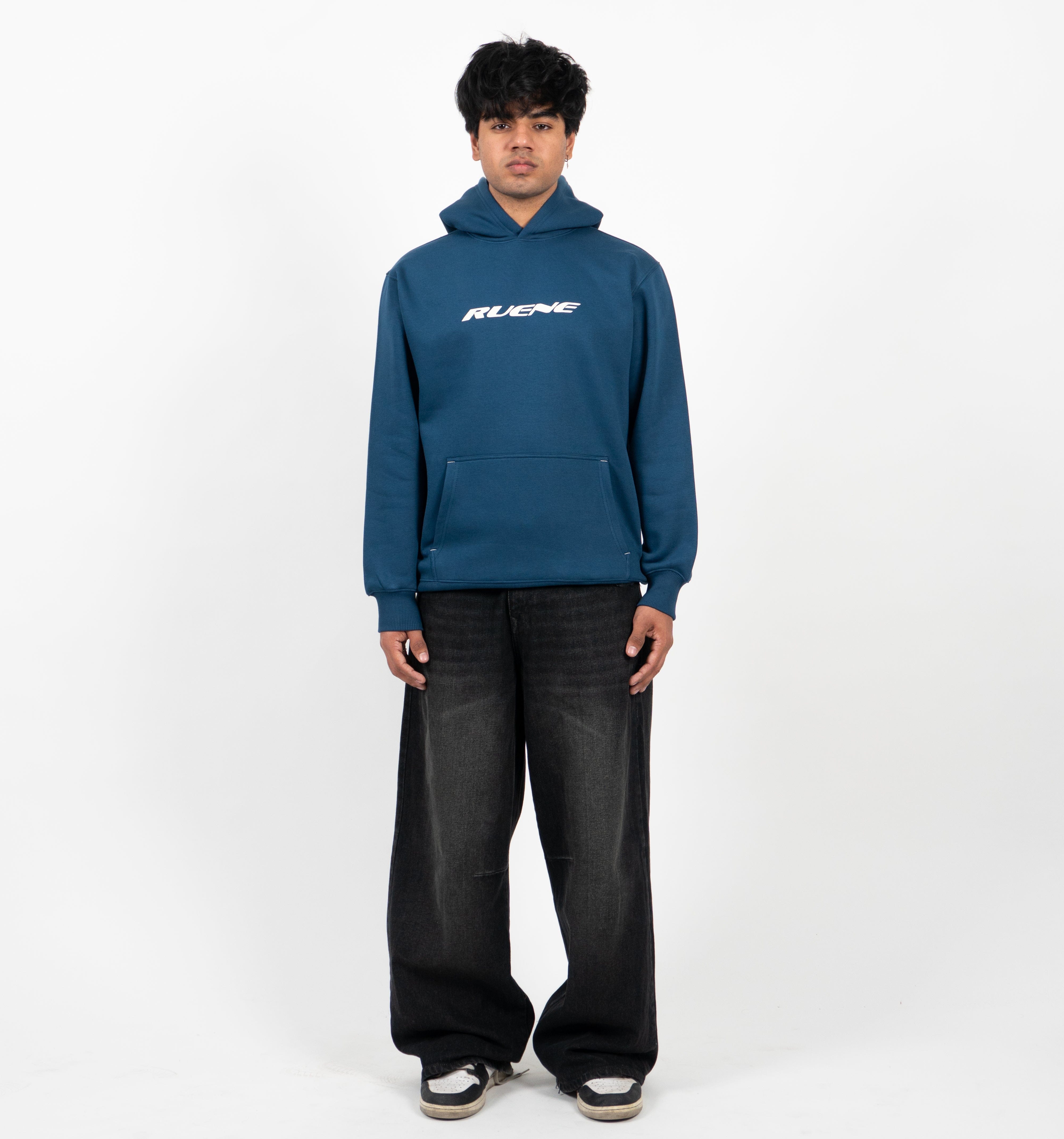 Ruene Blue Baseline Hoodie