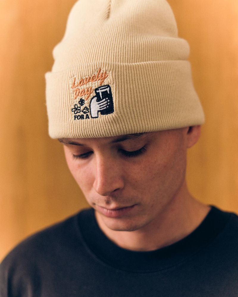 Guinness x UN:IK Cheers Embroidered Beanie - Sand
